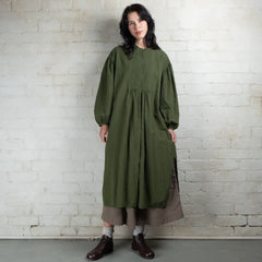 Violetta Linen Cotton Alba Pintuck Duster Dress