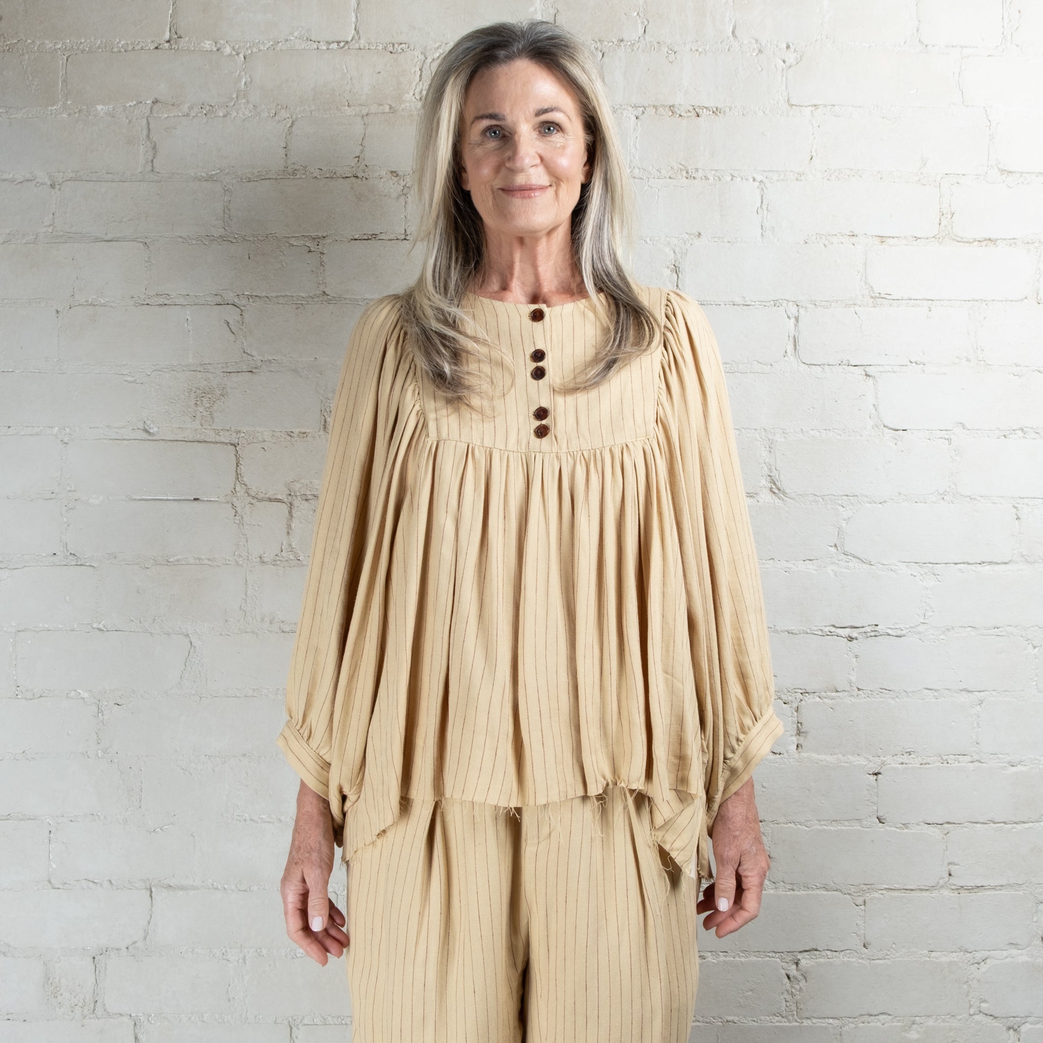 Aleksandr Manamaïs Herritage Treasury Striped Blouse