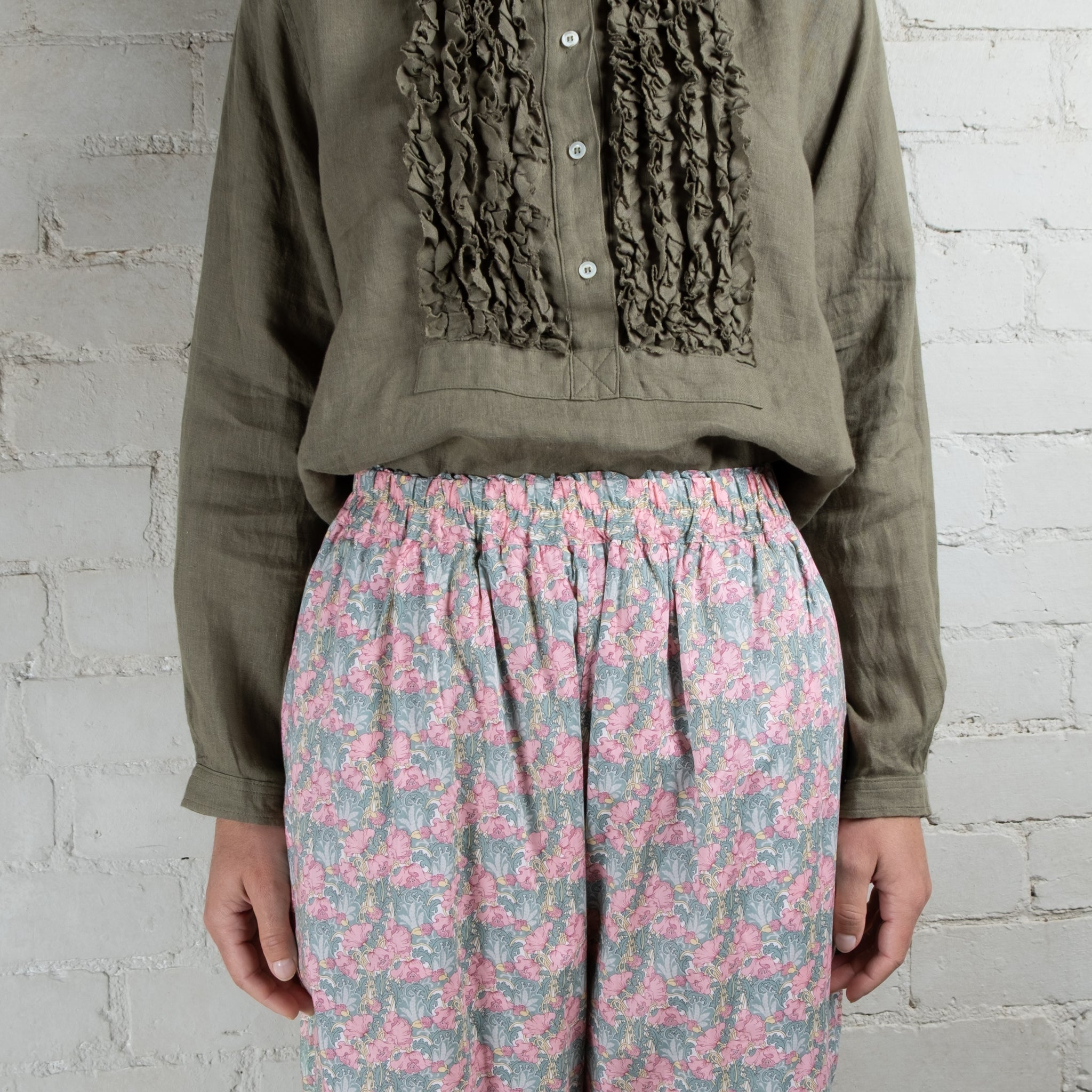 Ichi Antiquités Liberty Print Cotton Pants