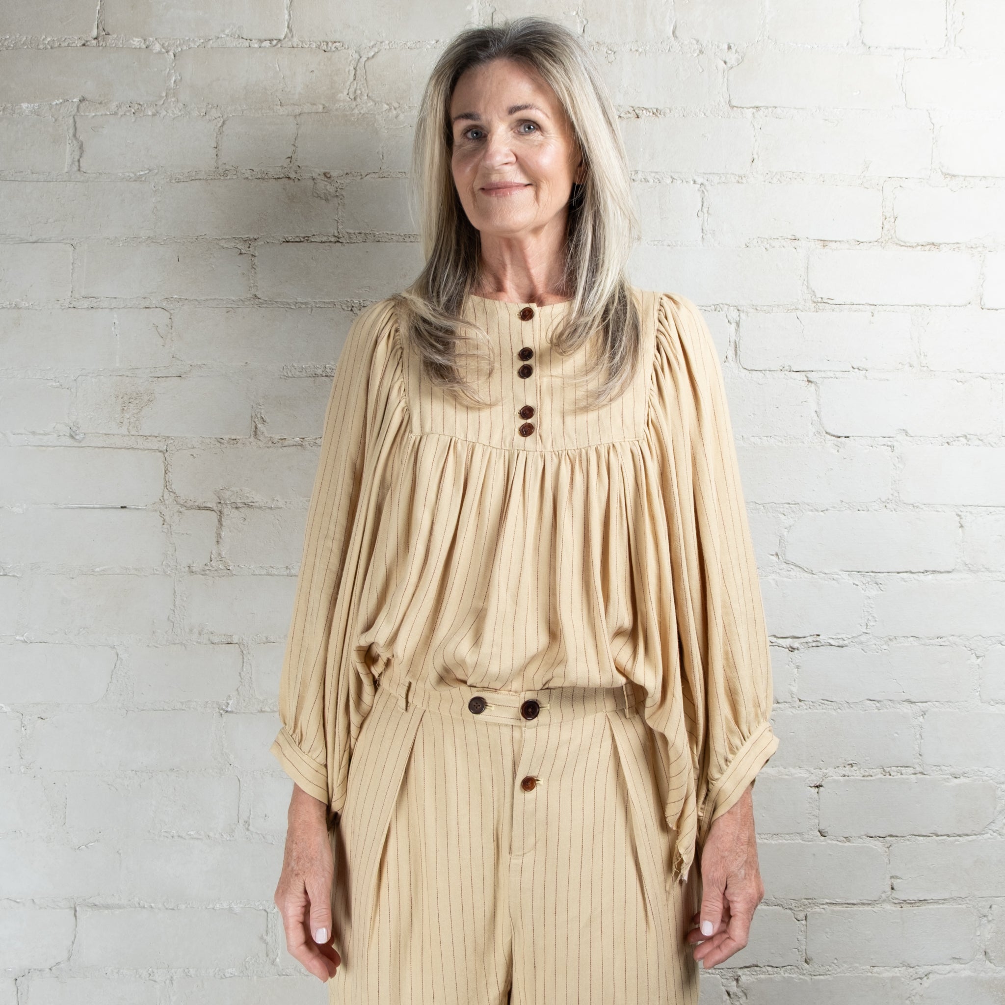 Aleksandr Manamaïs Herritage Treasury Striped Blouse