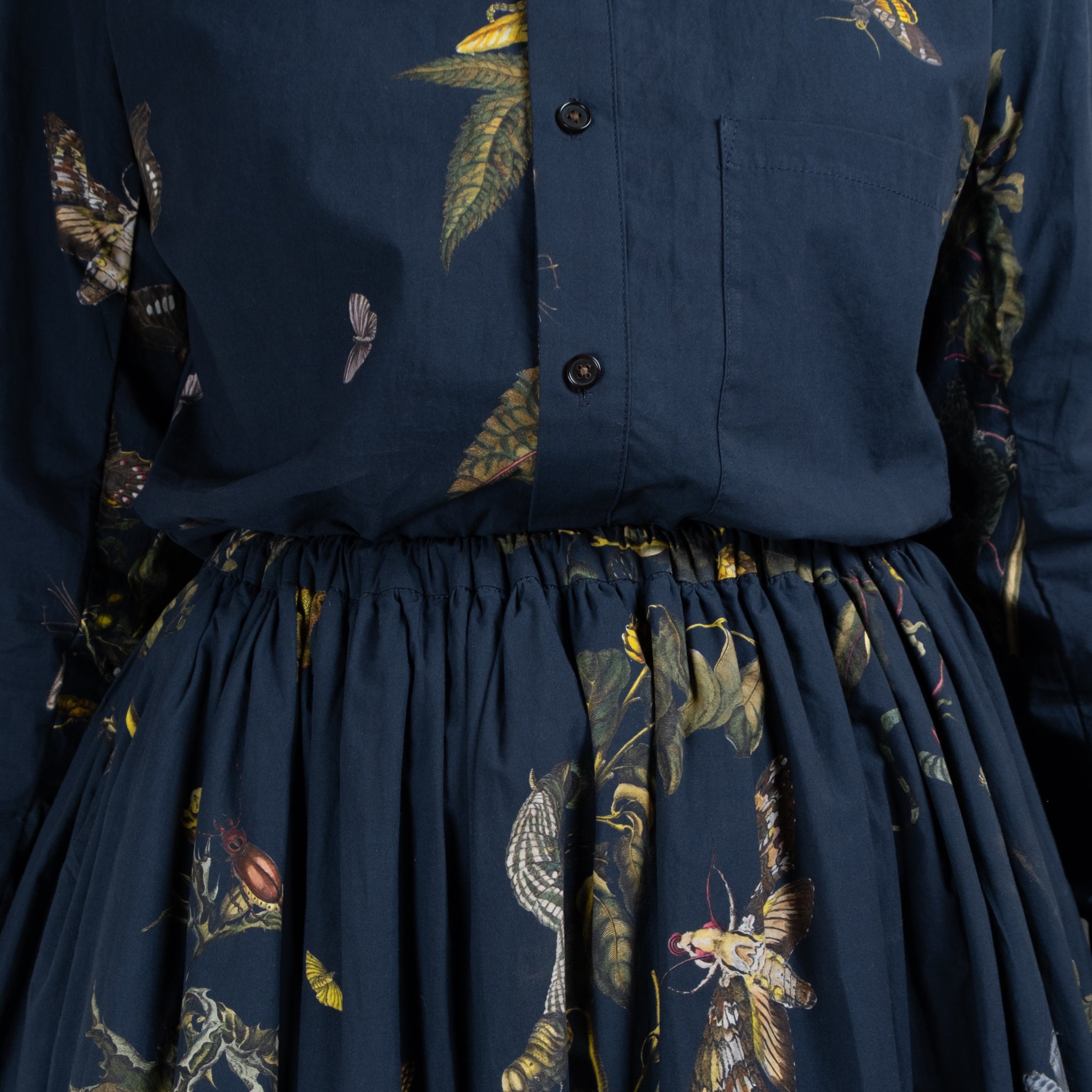 Aleksandr Manamaïs Natura Bleu Double Layer Skirt