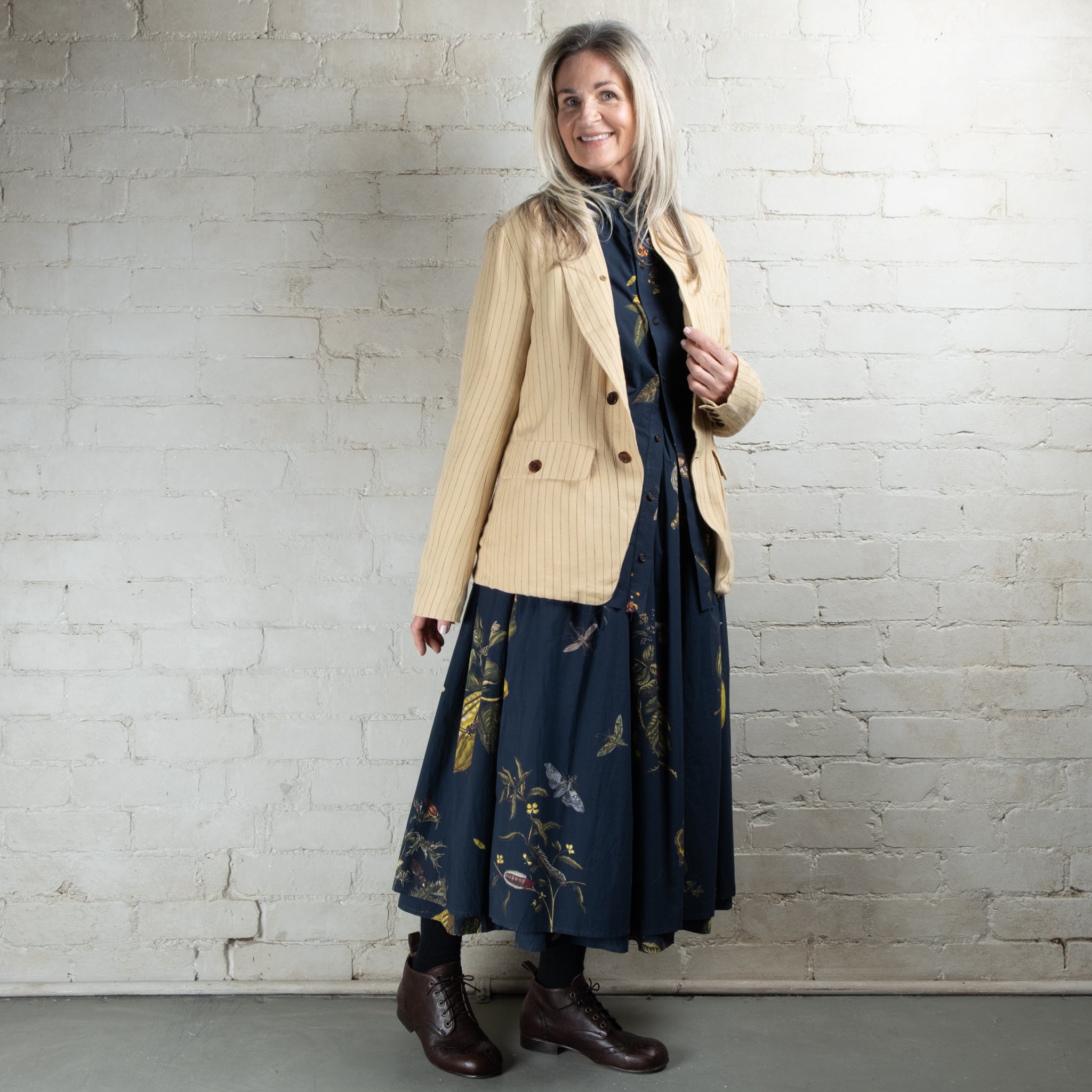 Aleksandr Manamaïs Natura Bleu Double Layer Skirt