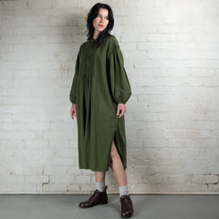 Violetta Linen Cotton Alba Pintuck Duster Dress