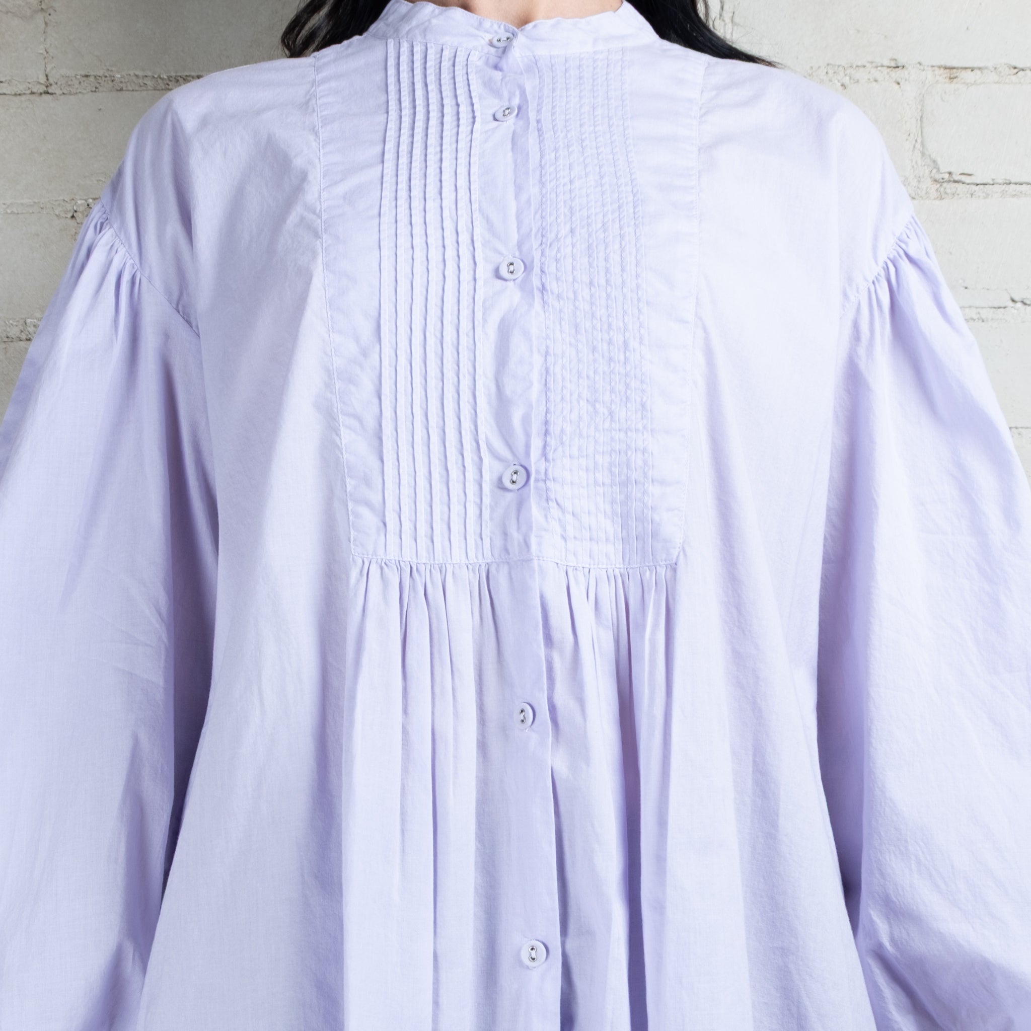 Violetta Organic Cotton Alba Pintuck Shirt