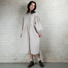 Violetta Linen Cotton Alba Pintuck Duster Dress