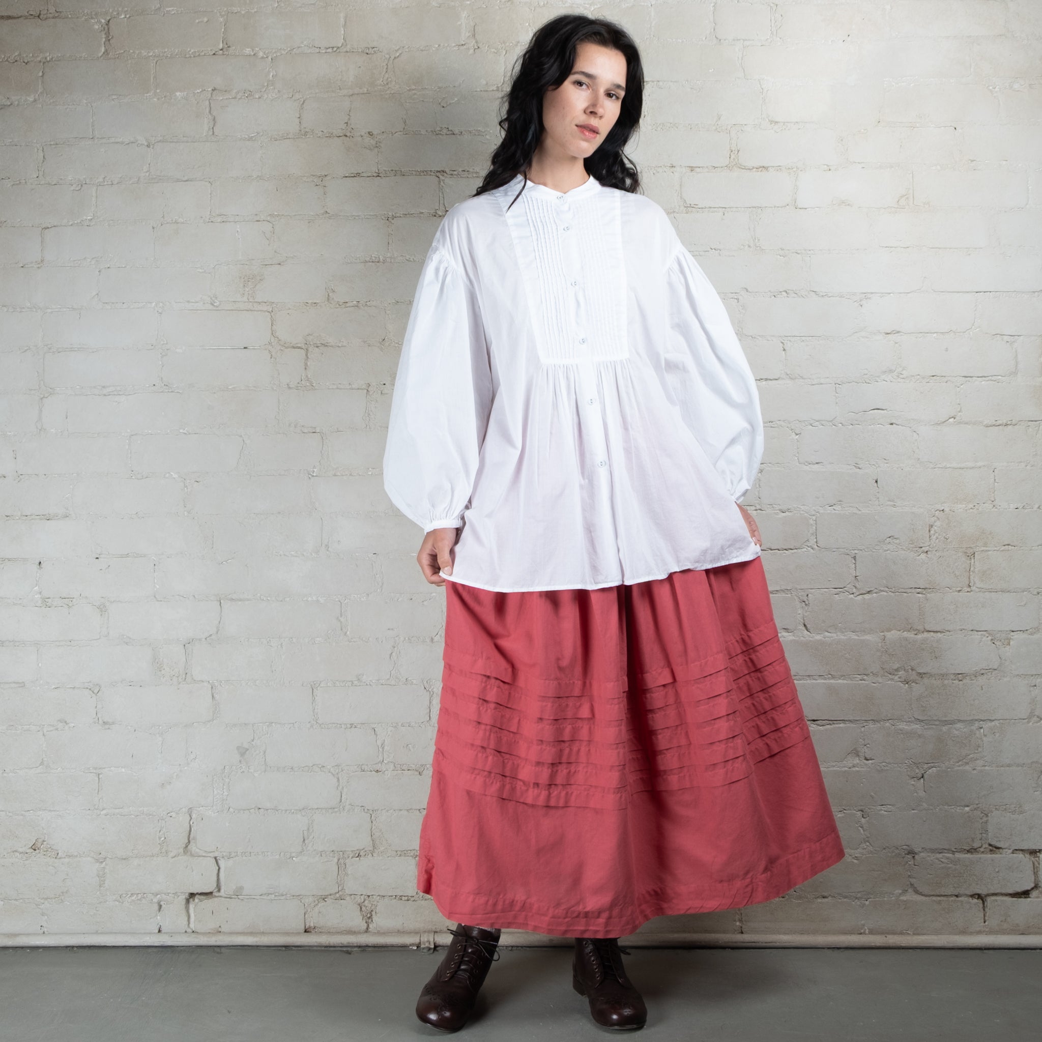 Violetta Prairie Linen Cotton Skirt