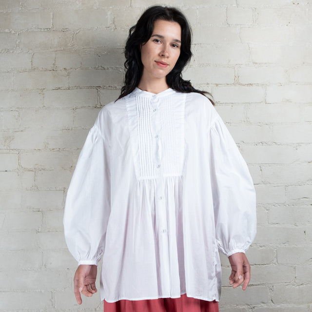 Violetta Organic Cotton Alba Pintuck Shirt