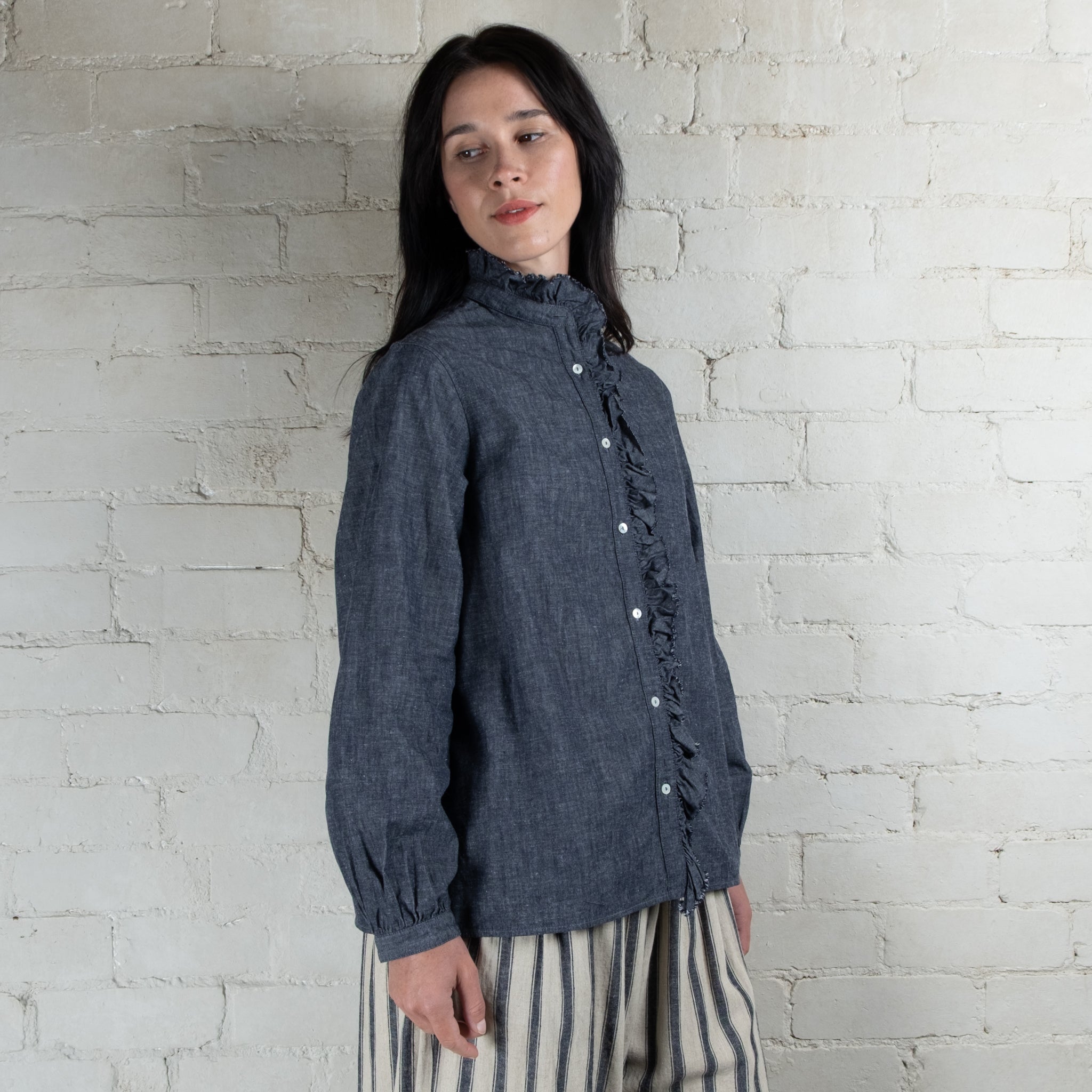 Ichi Antiquités Cotton Linen Shirt