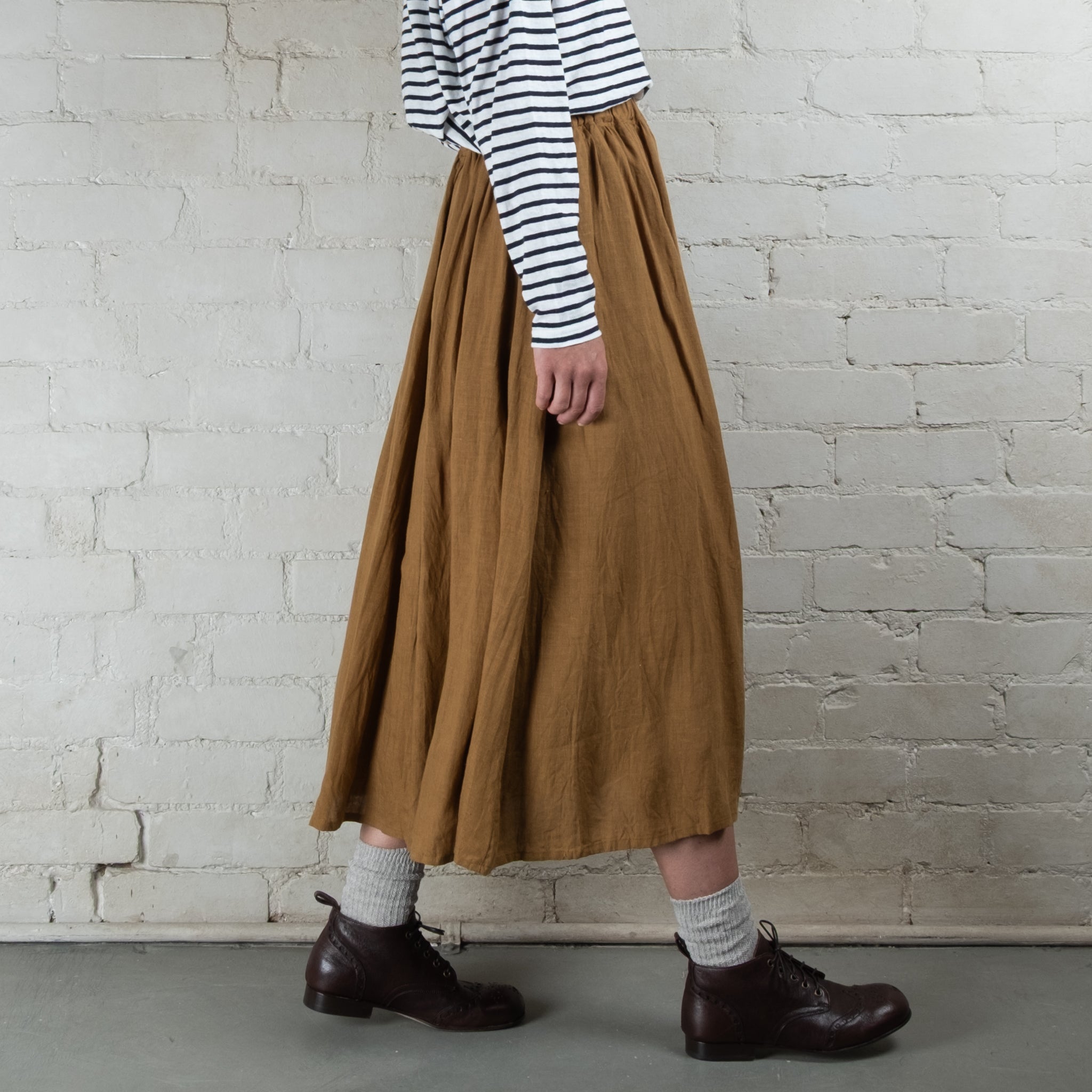 ichi Antiquités French Linen Skirt