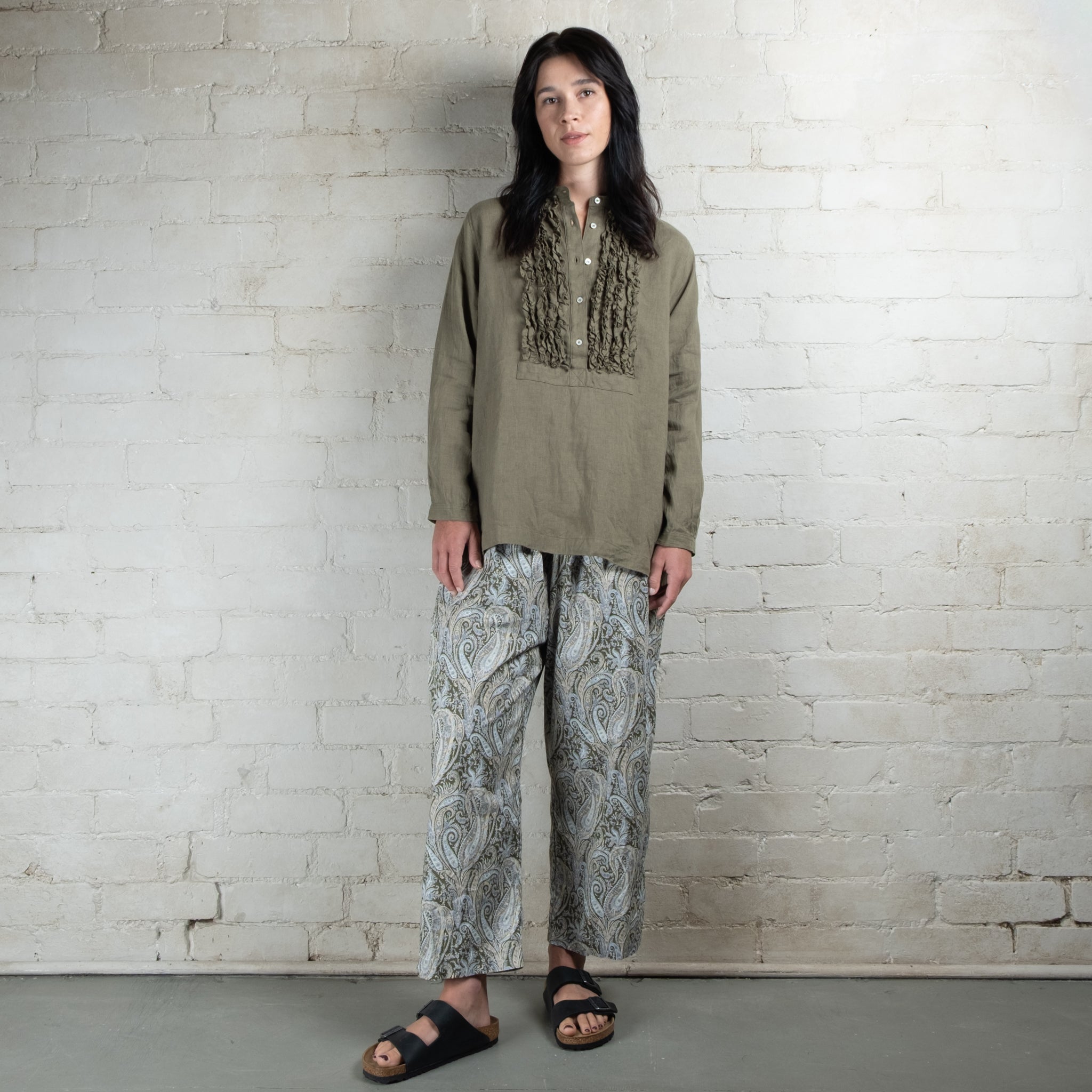 Ichi Antiquités Liberty Print Cotton Pants