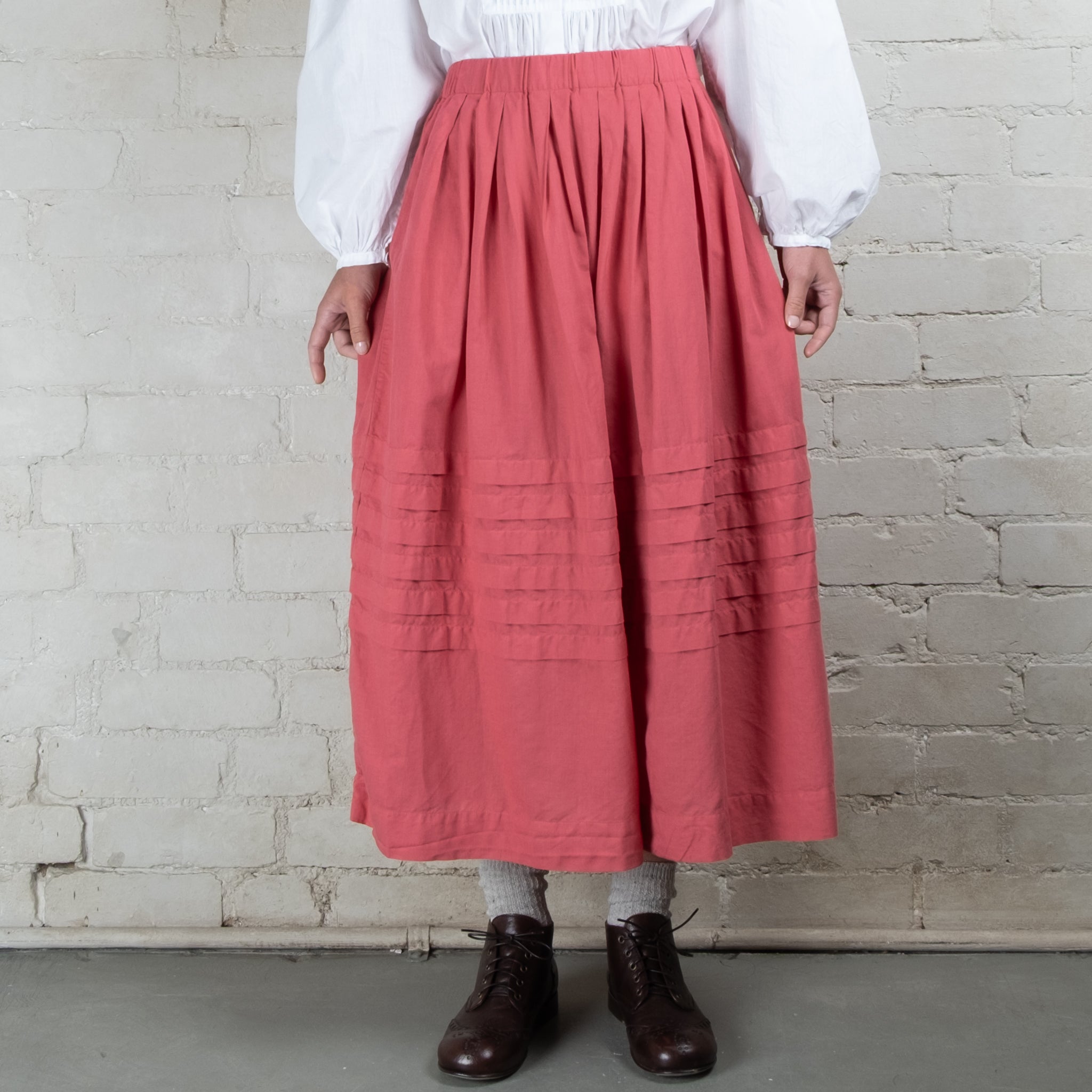 Violetta Prairie Linen Cotton Skirt