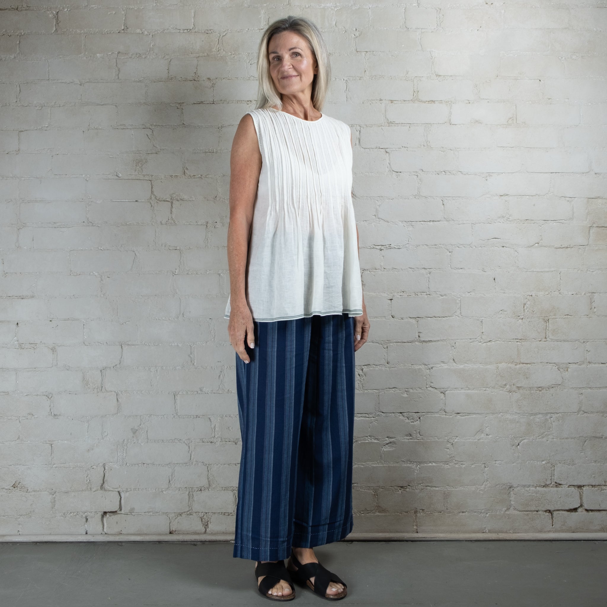 Dve Dityaa Cotton Stripe Pants