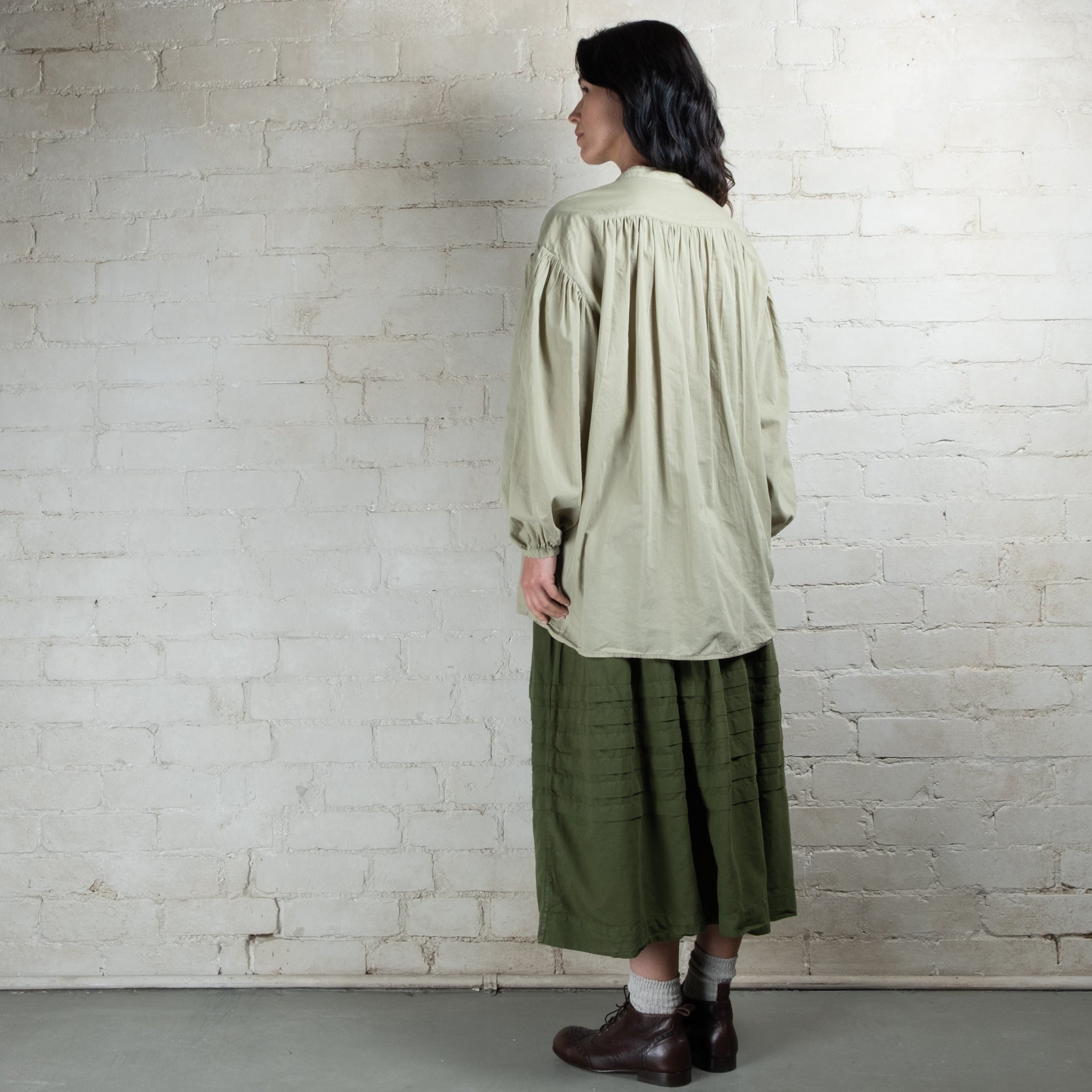 Violetta Organic Cotton Alba Pintuck Shirt