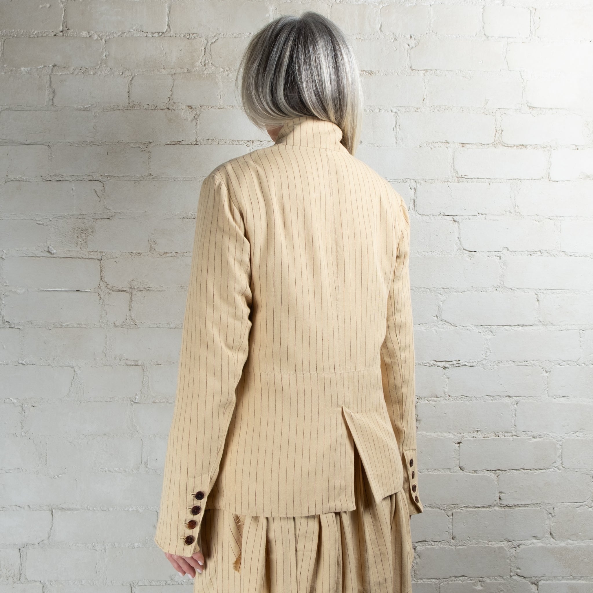 Aleksandr Manamaïs Mathew Fold Pocket Heritage Striped Jacket