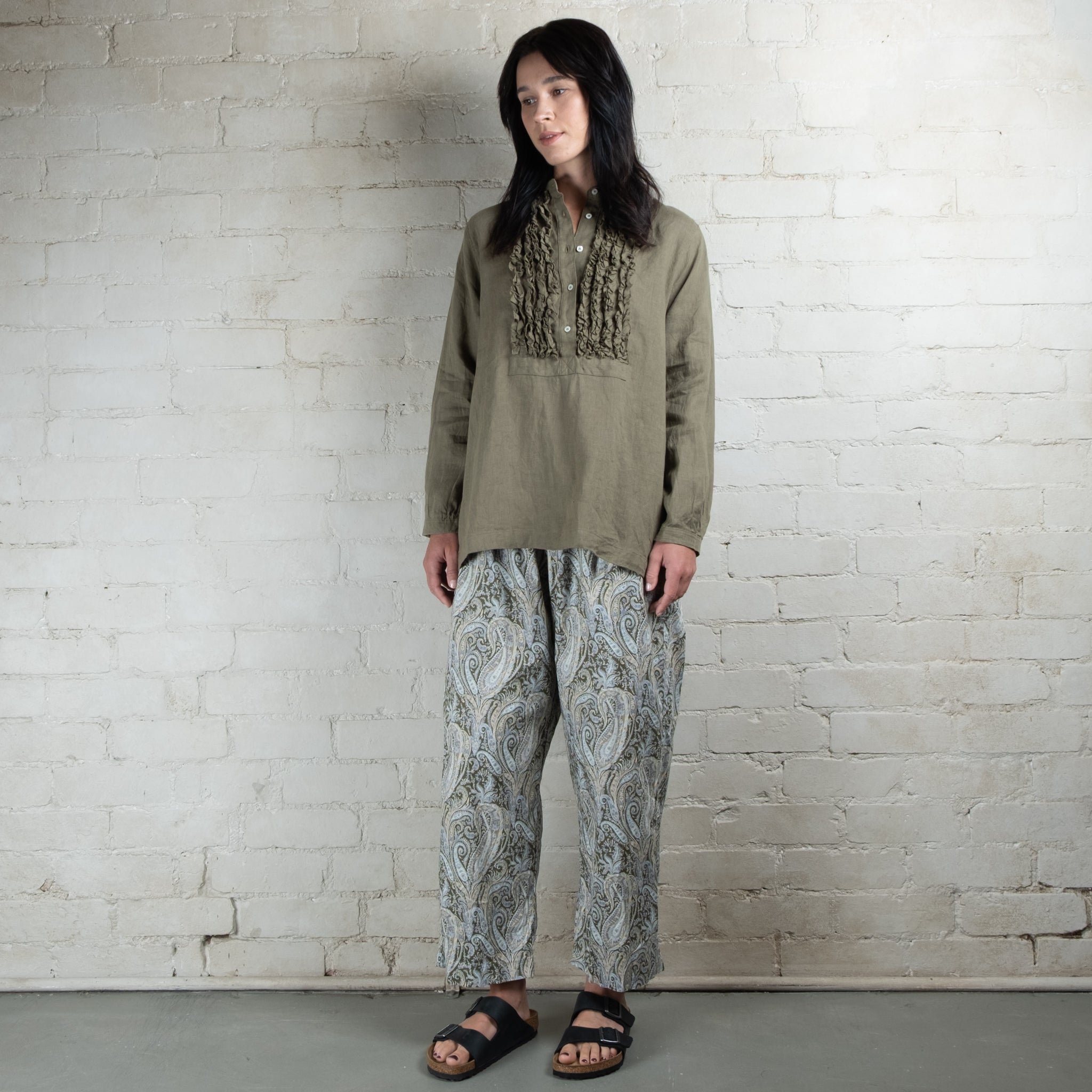 Ichi Antiquités Liberty Print Cotton Pants