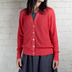 Ichi Antiquités Cotton Linen Cardigan