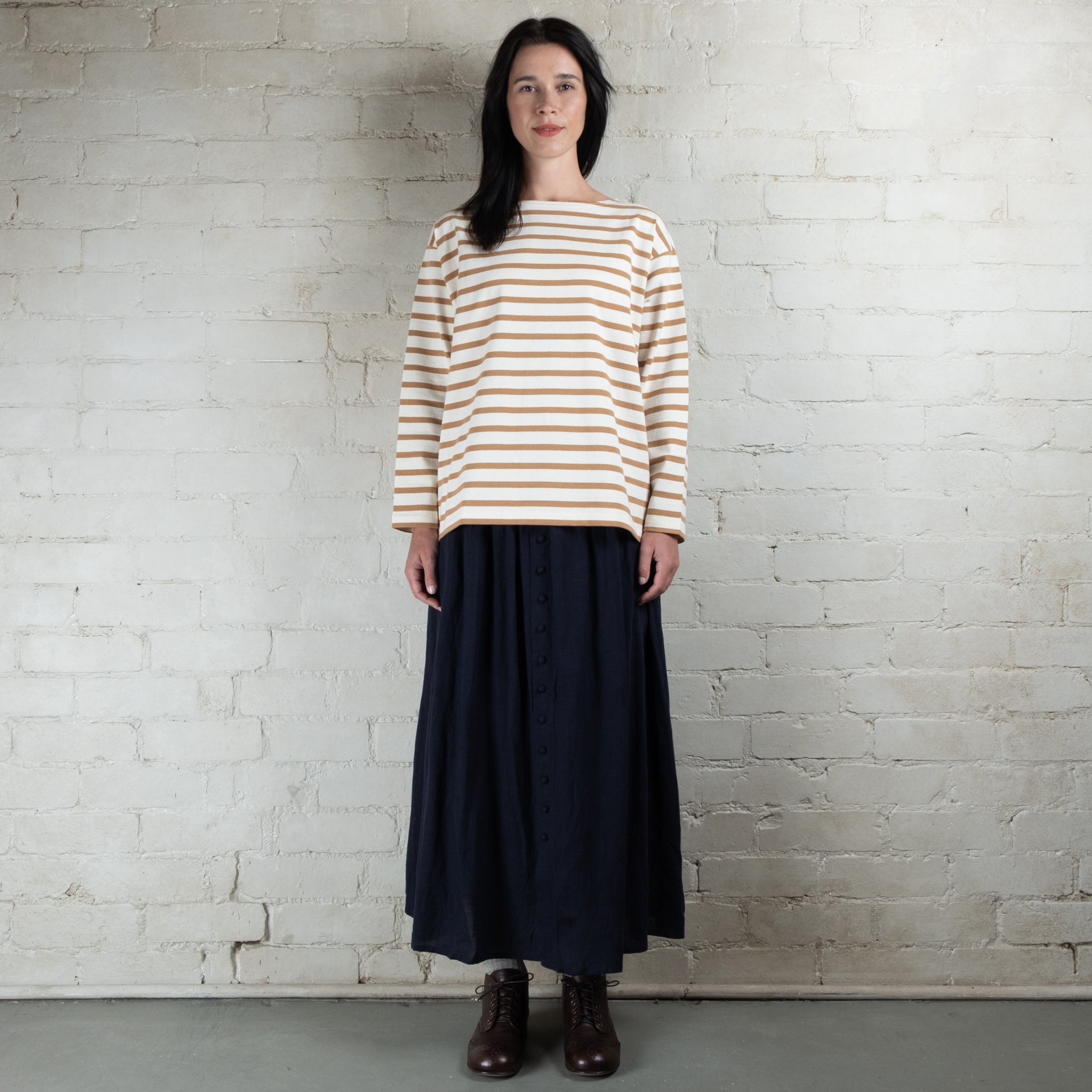 ichi Antiquités French Linen Skirt