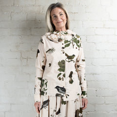 Aleksandr Manamaïs Automne Vert Ruffle Collar Shirt