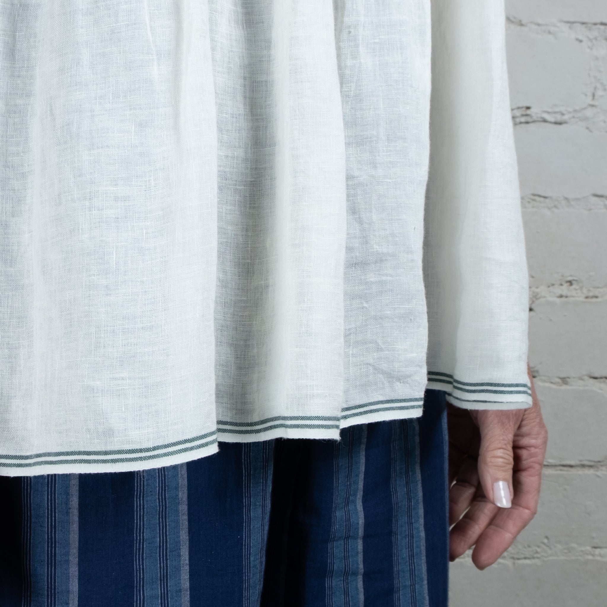 DVE Apsara Linen Pintuck Top