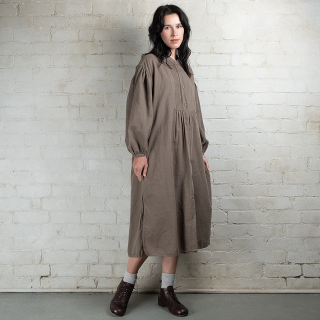 Violetta Linen Cotton Alba Pintuck Duster Dress