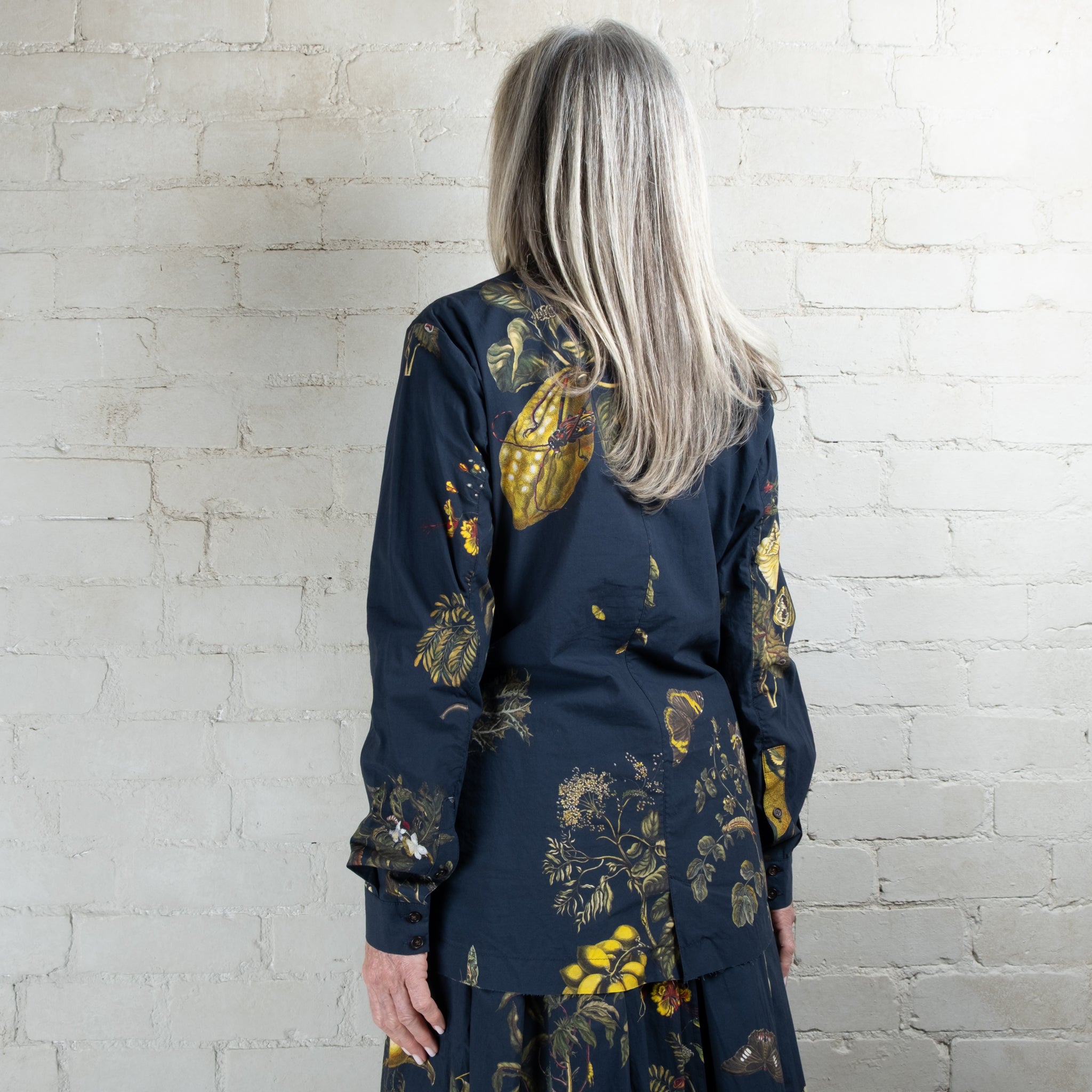 Aleksandr Manamaïs Natura Blue Panel Detail Shirt