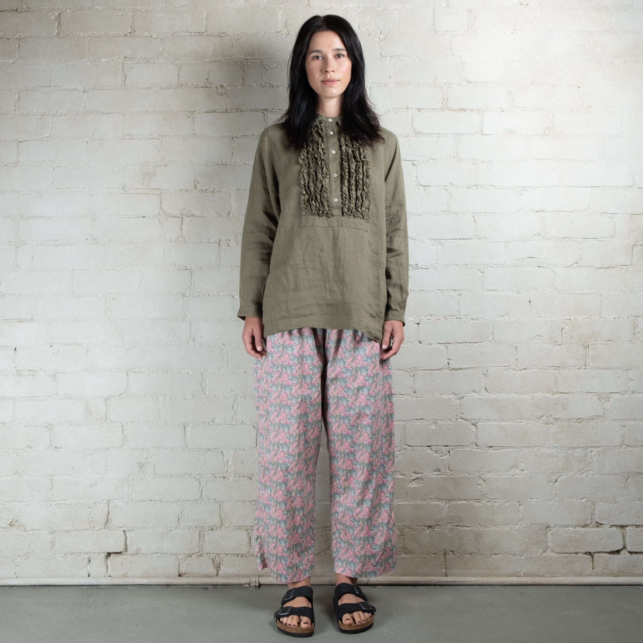 Ichi Antiquités Liberty Print Cotton Pants