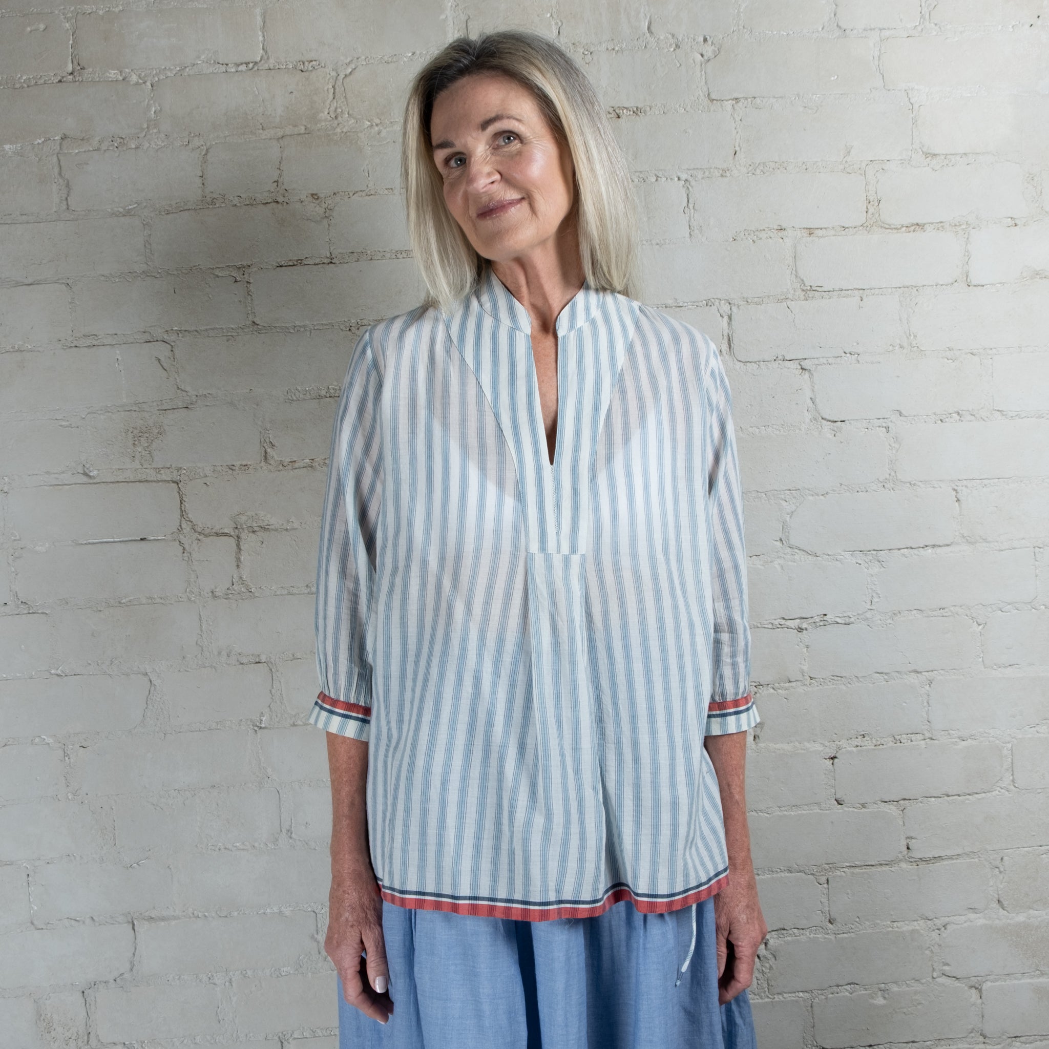 DVE Matta Cotton Stripe Top