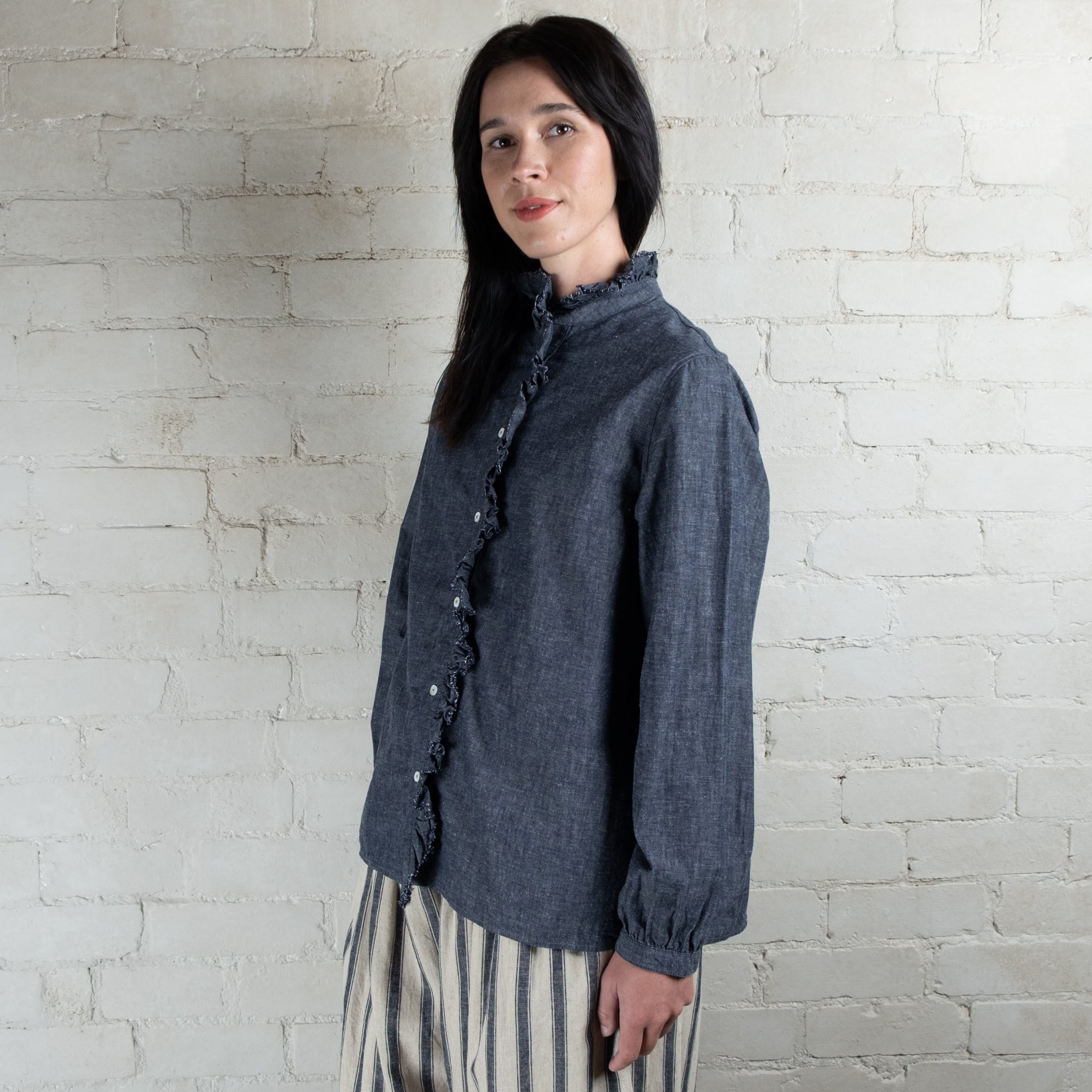 Ichi Antiquités Cotton Linen Shirt