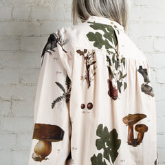 Aleksandr Manamaïs Automne Vert Wide Placket Shirt