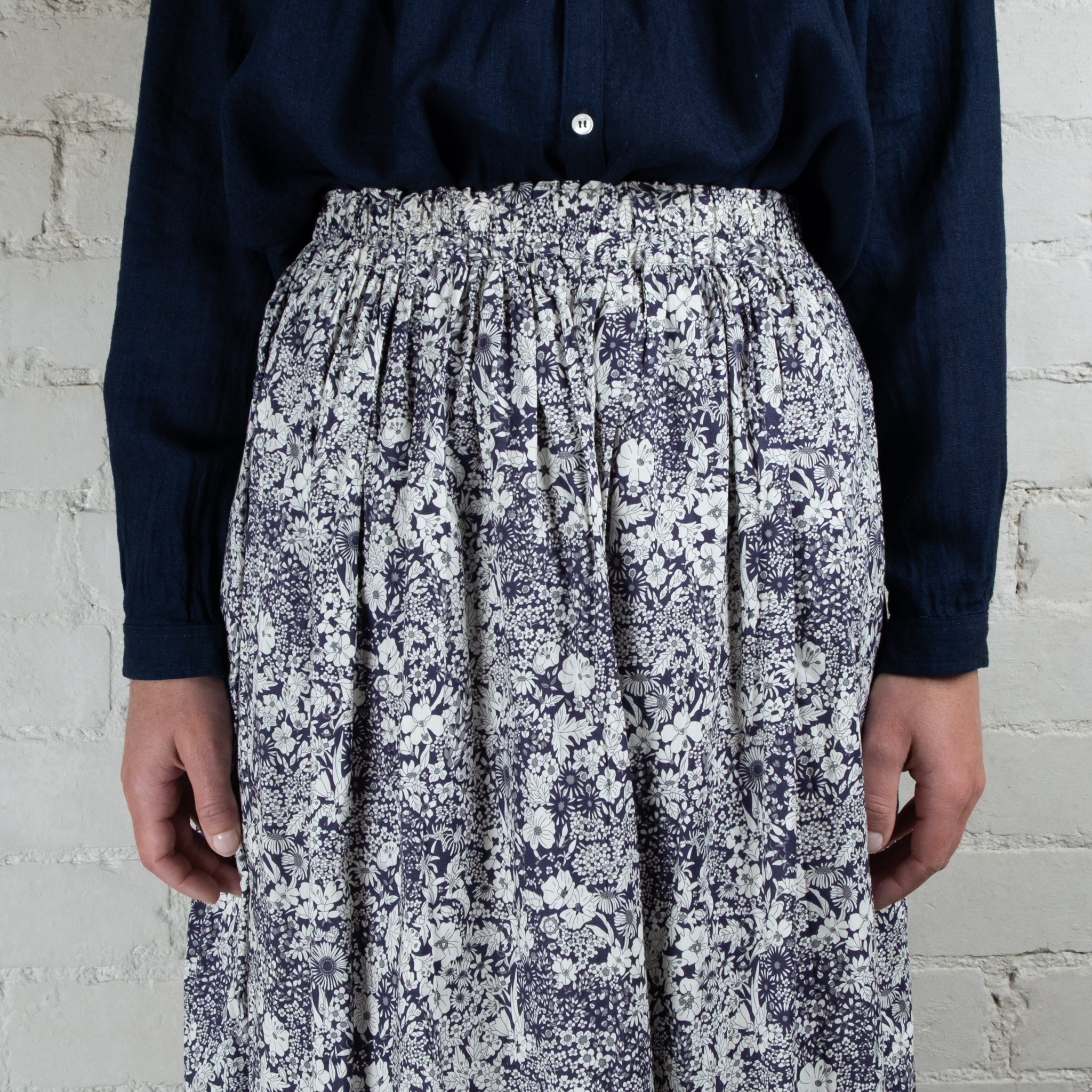 Ichi Antiquités Liberty Print Cotton Skirt