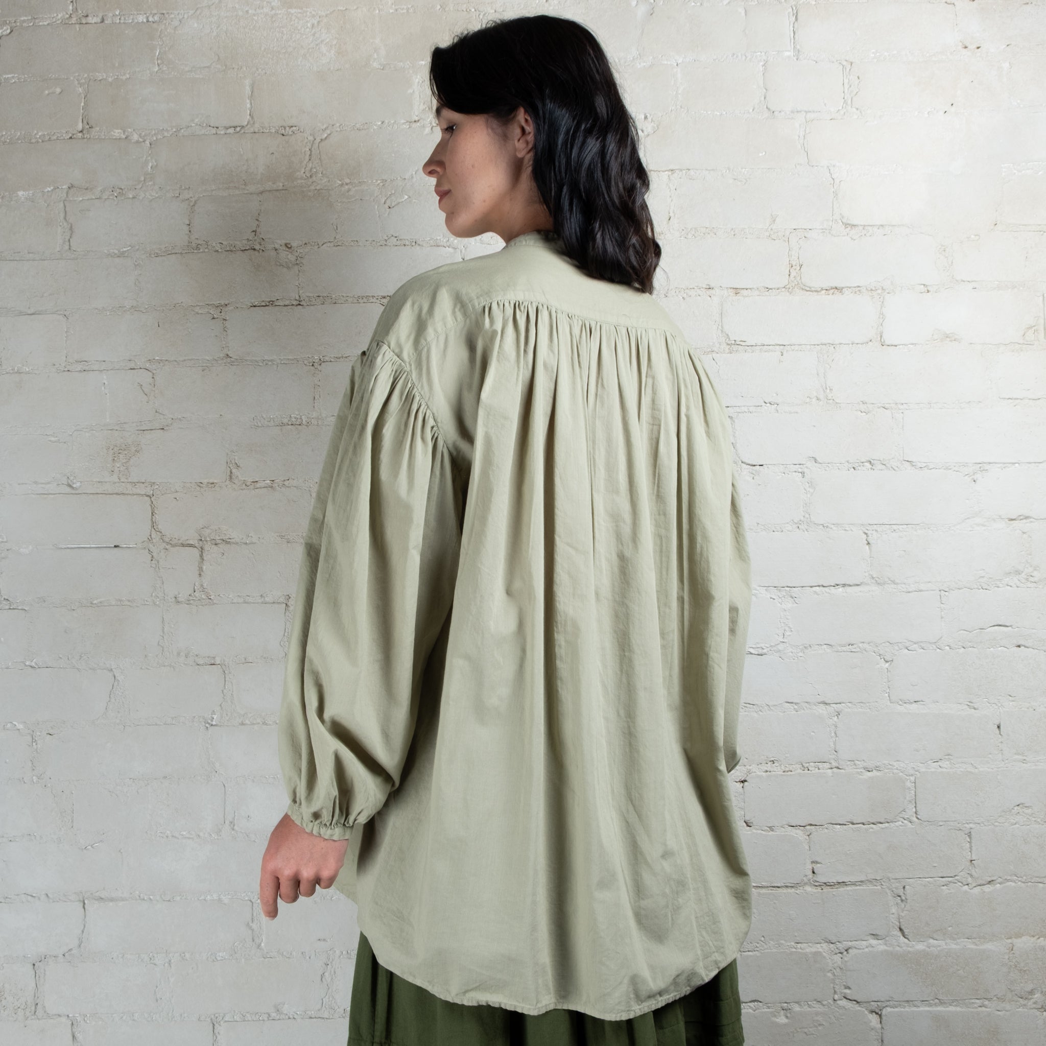 Violetta Organic Cotton Alba Pintuck Shirt