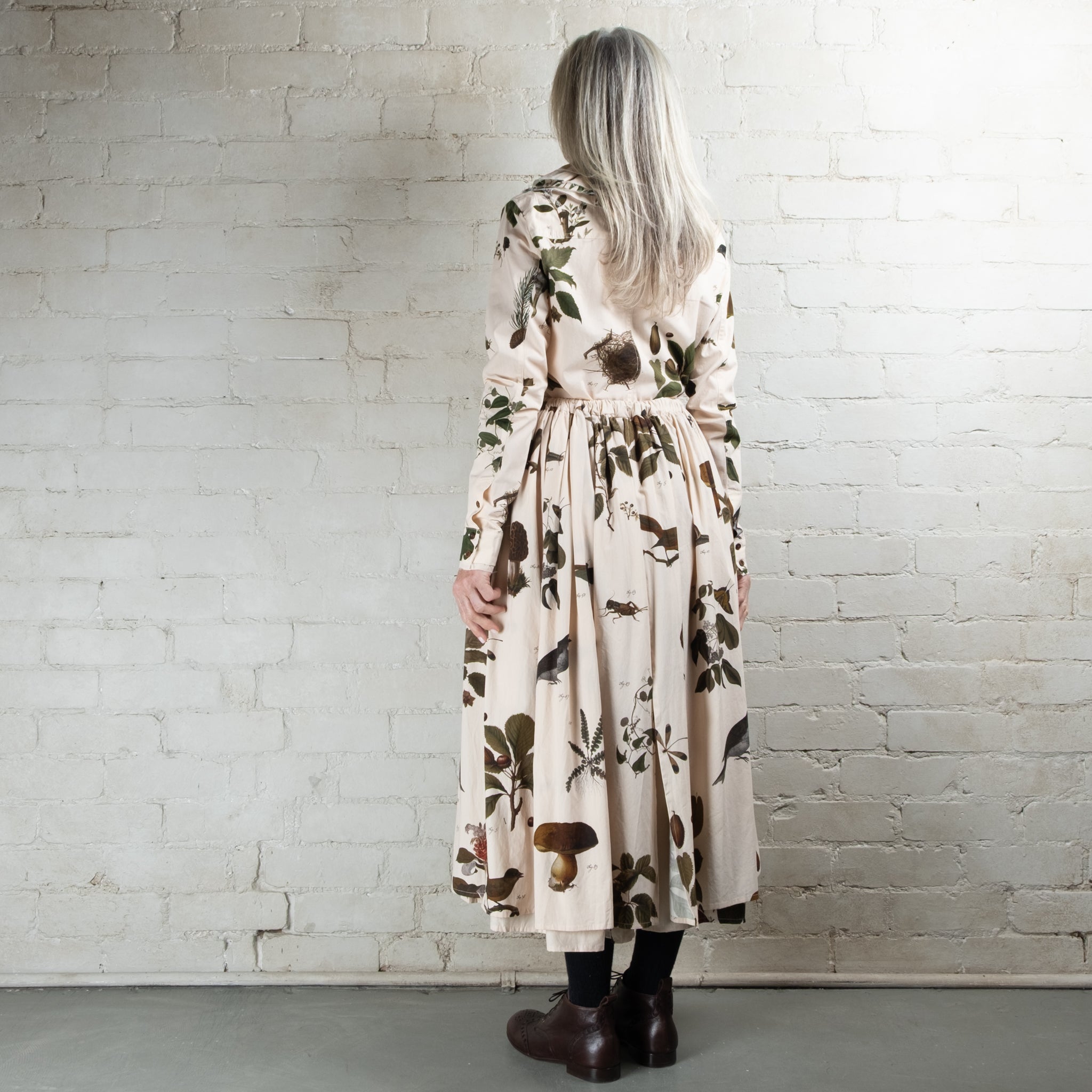 Aleksandr Manamaïs Automne Vert Double Layer Skirt