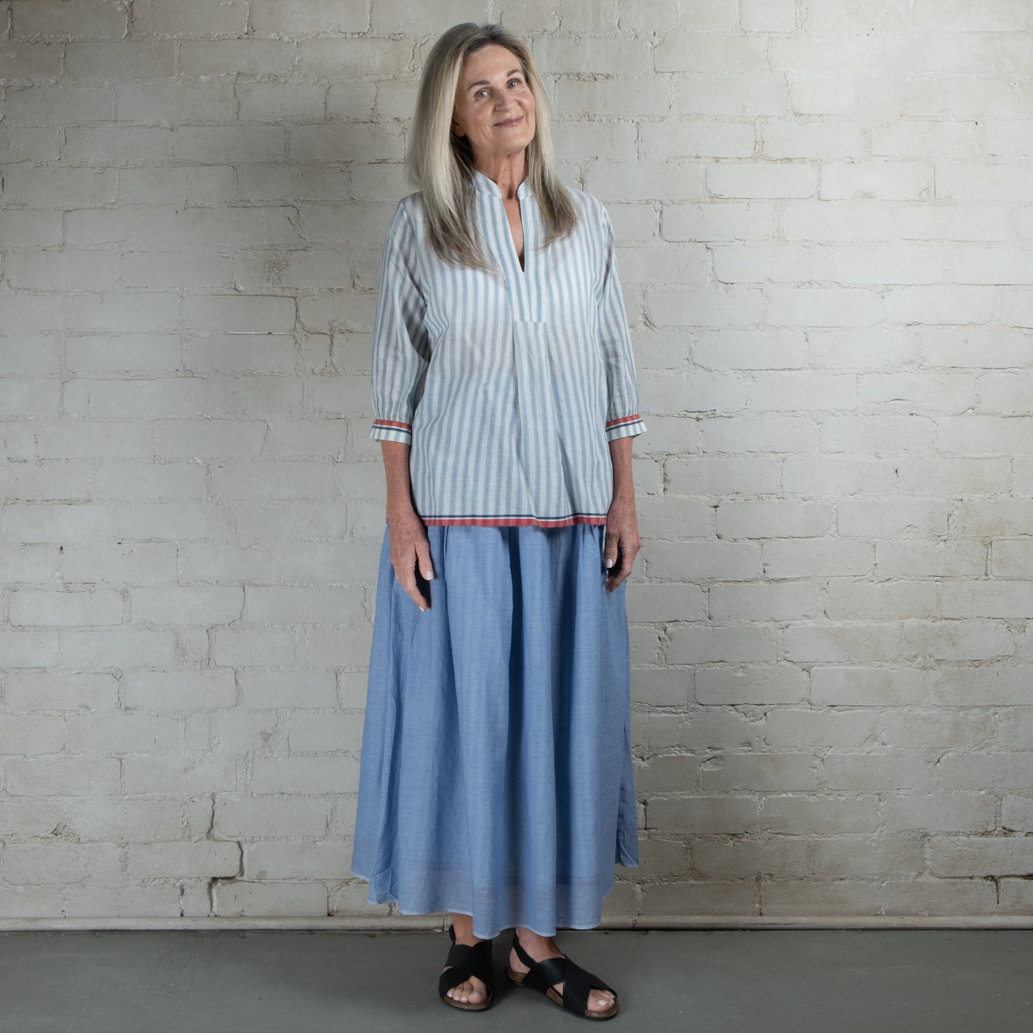 DVE Matta Cotton Stripe Top