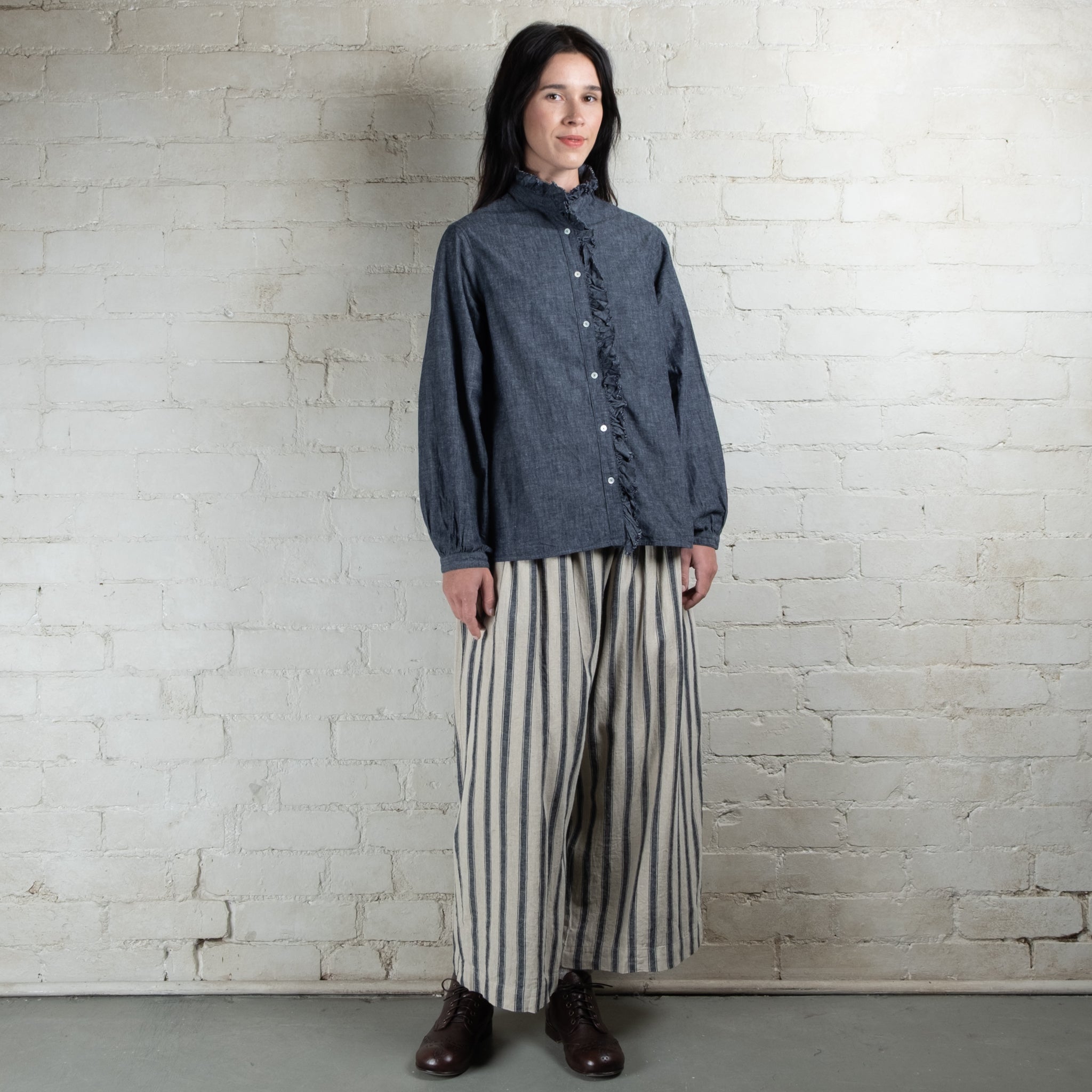 Ichi Antiquités Cotton Linen Shirt