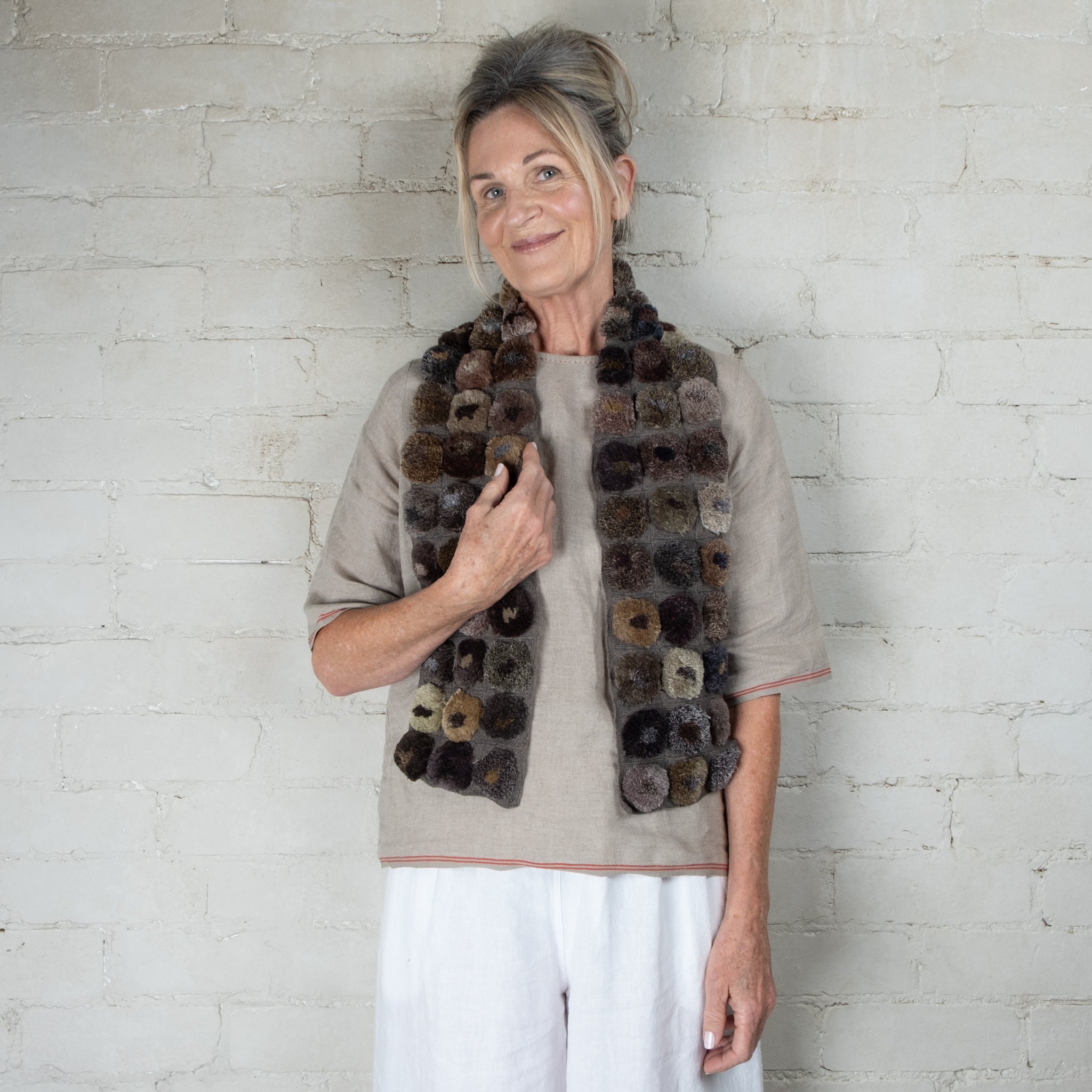 Sophie Digard Hand Crocheted Medium Hijiki Wool Scarf