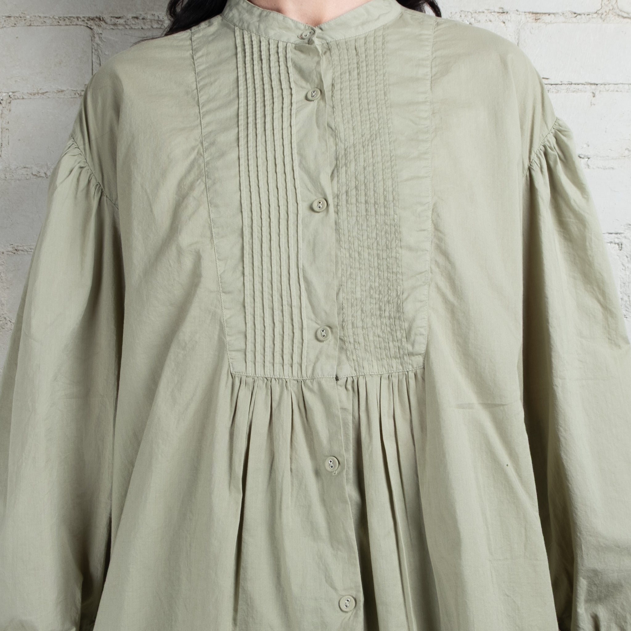 Violetta Organic Cotton Alba Pintuck Shirt