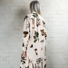 Aleksandr Manamaïs Automne Vert Wide Placket Shirt