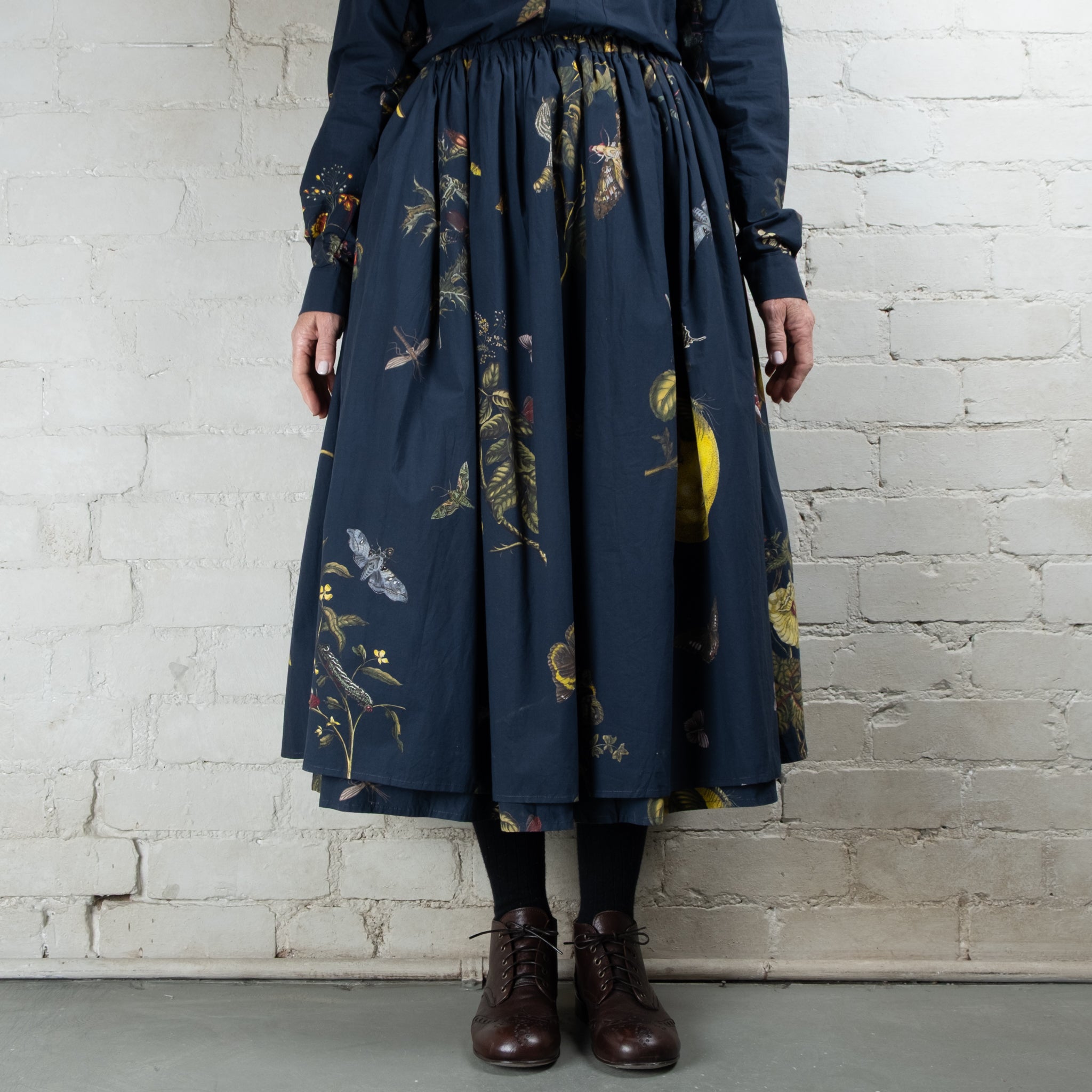 Aleksandr Manamaïs Natura Bleu Double Layer Skirt