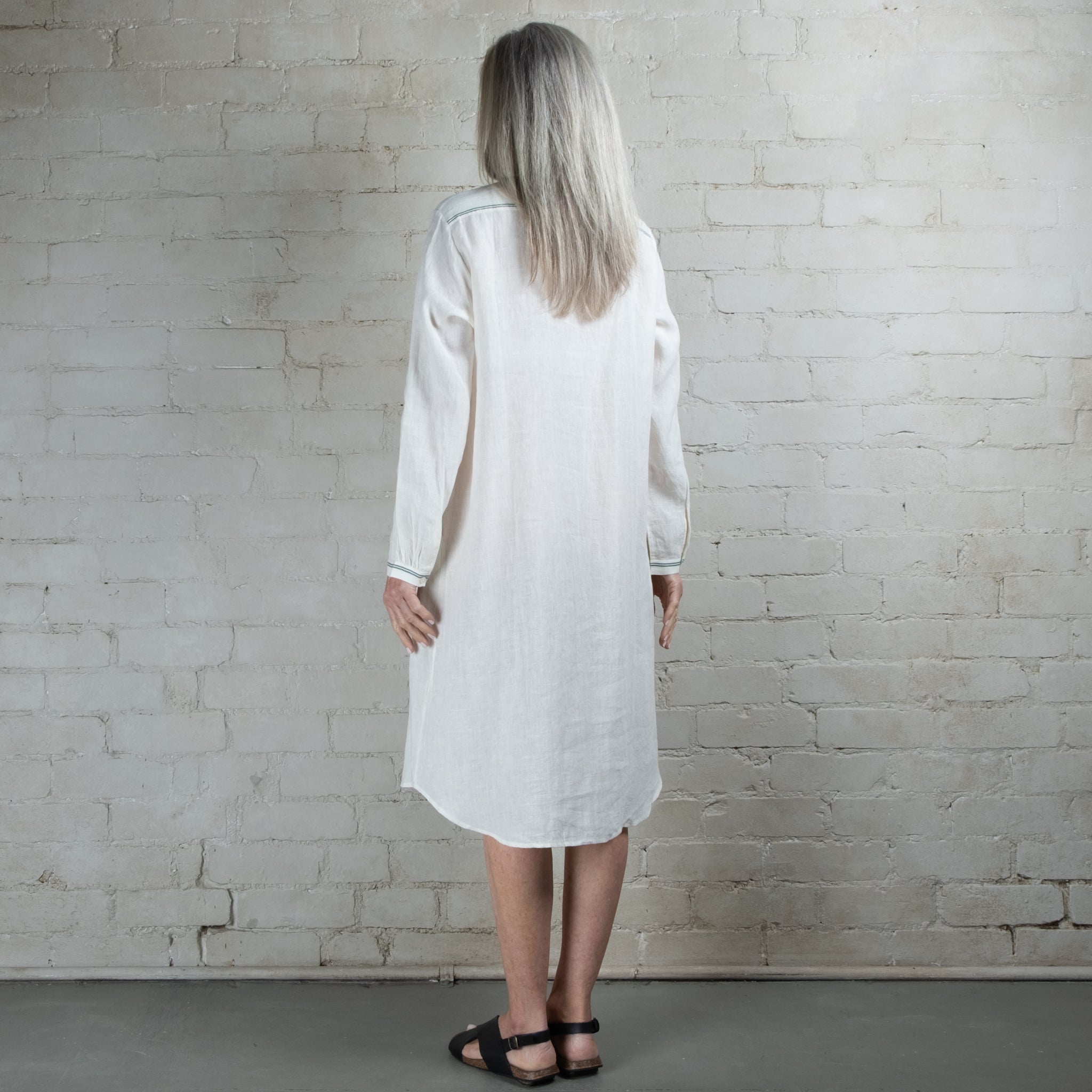 DVE Kiana Linen Pintuck Dress