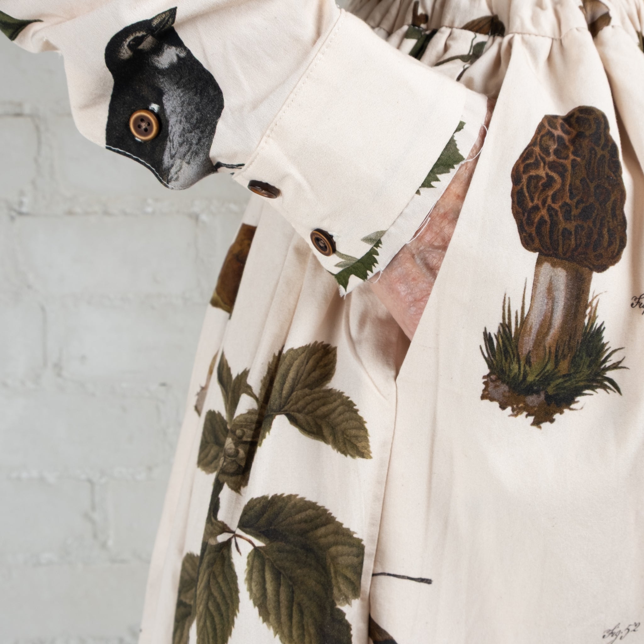 Aleksandr Manamaïs Automne Vert Double Layer Skirt