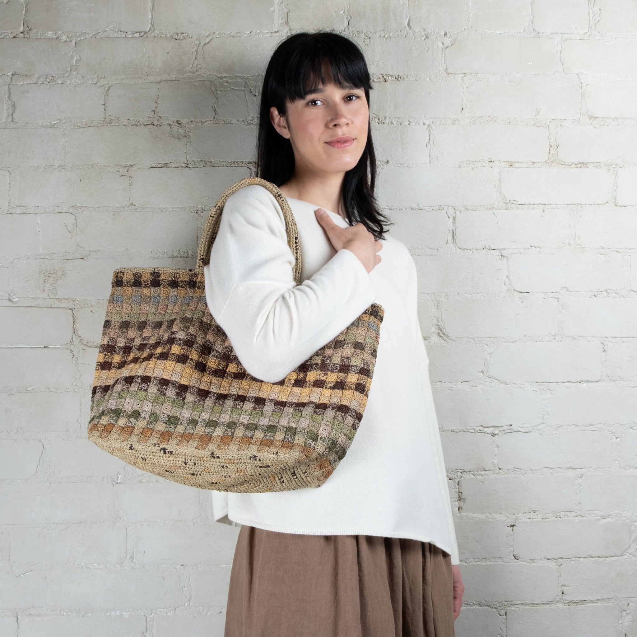 Sophie Digard Large Hand Crochet Tote With Short Handles