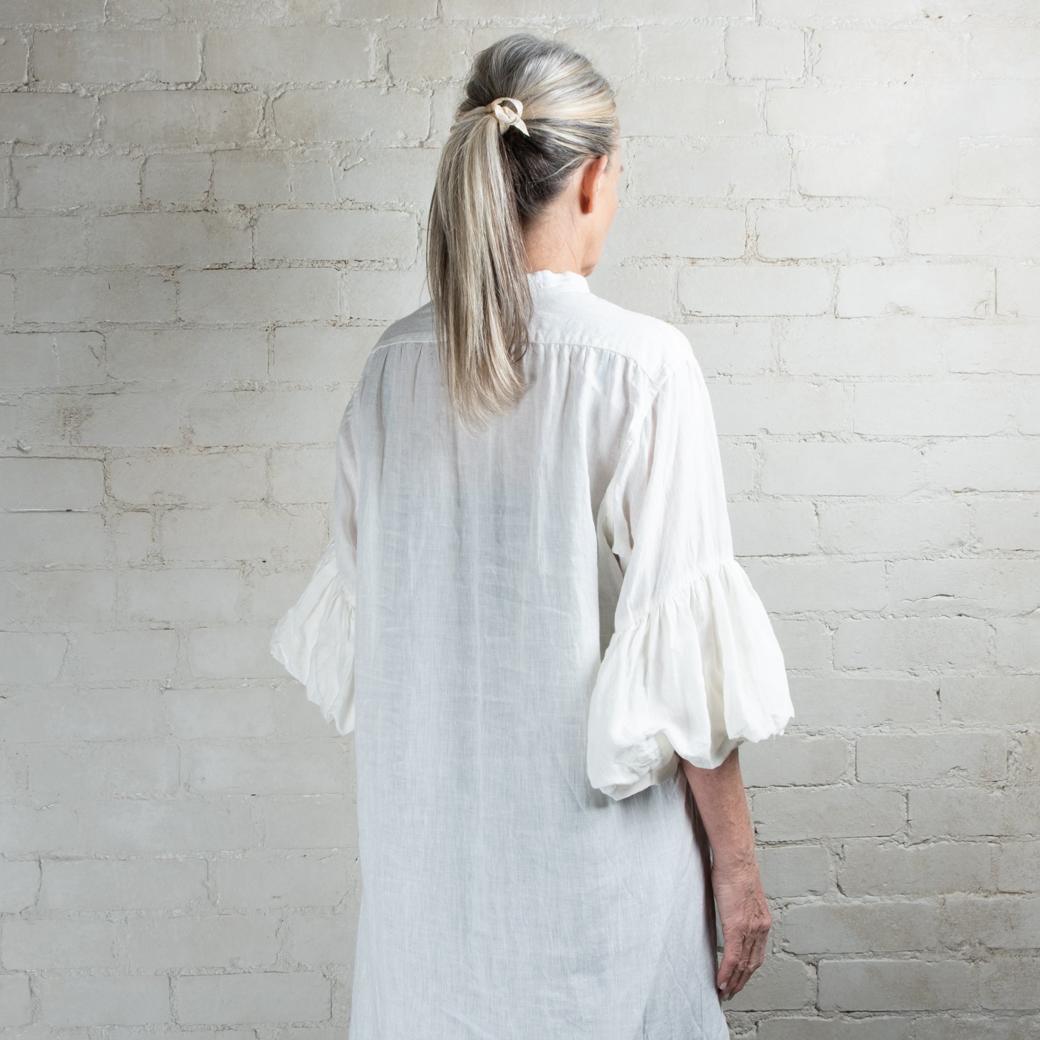 Hallelujah Off White #11 Edwardian Linen Chemise
