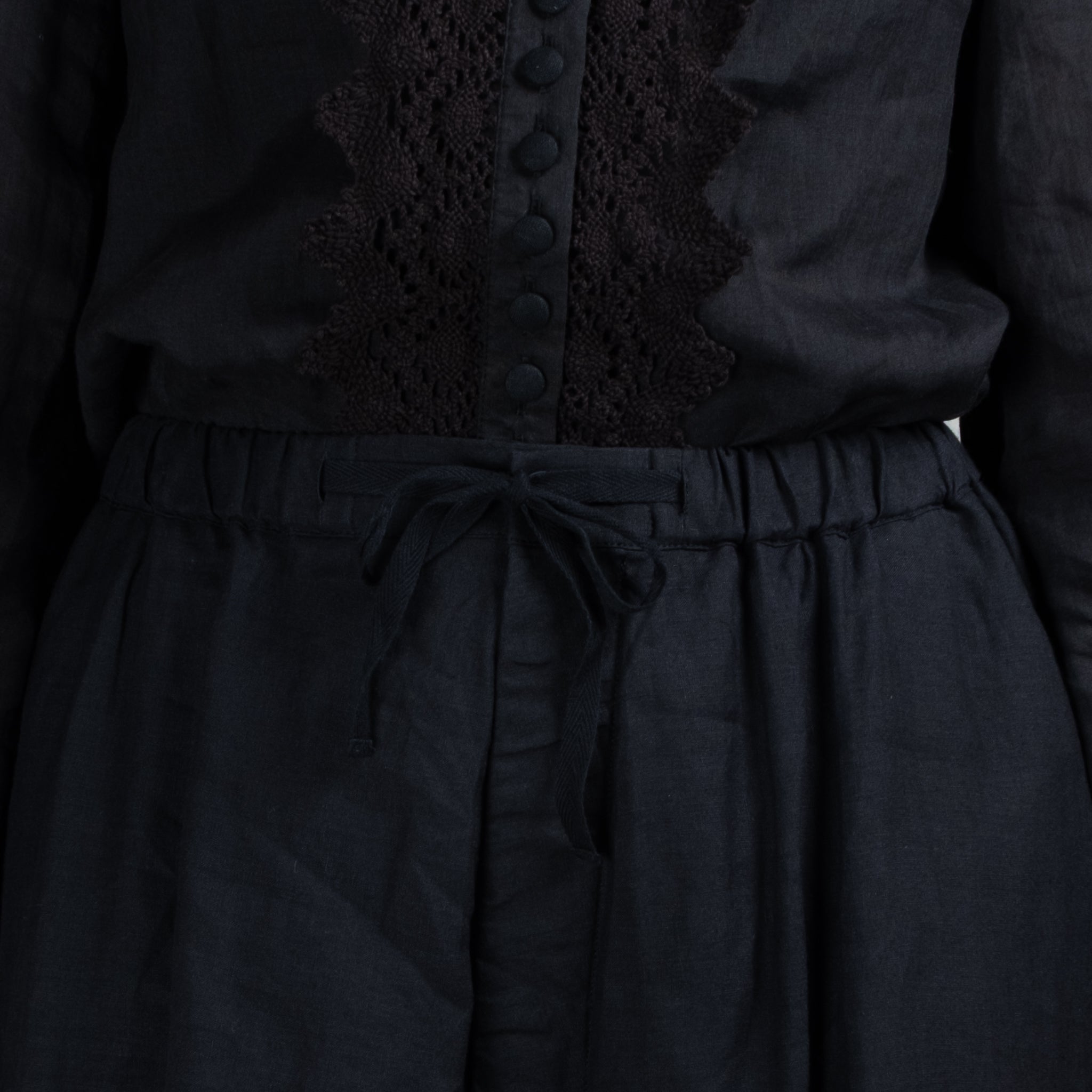 Hallelujah #4 Black Linen Pantalon Faun
