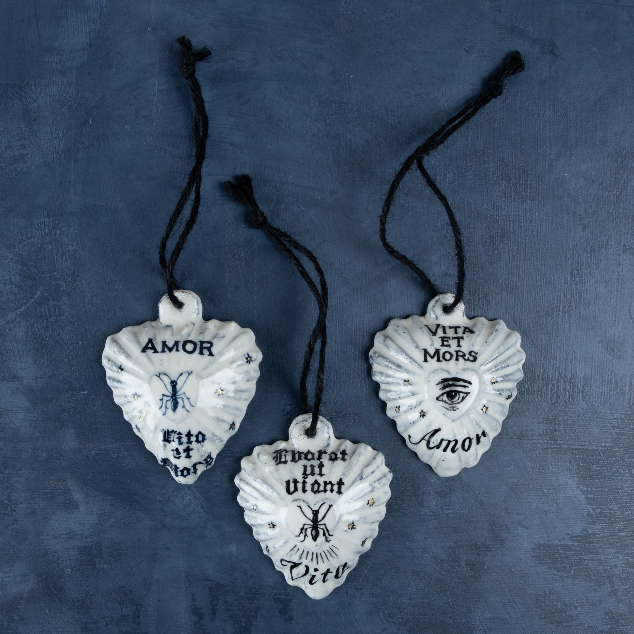 Ceramic Heart Ornament By Arii Momoyo Pottery