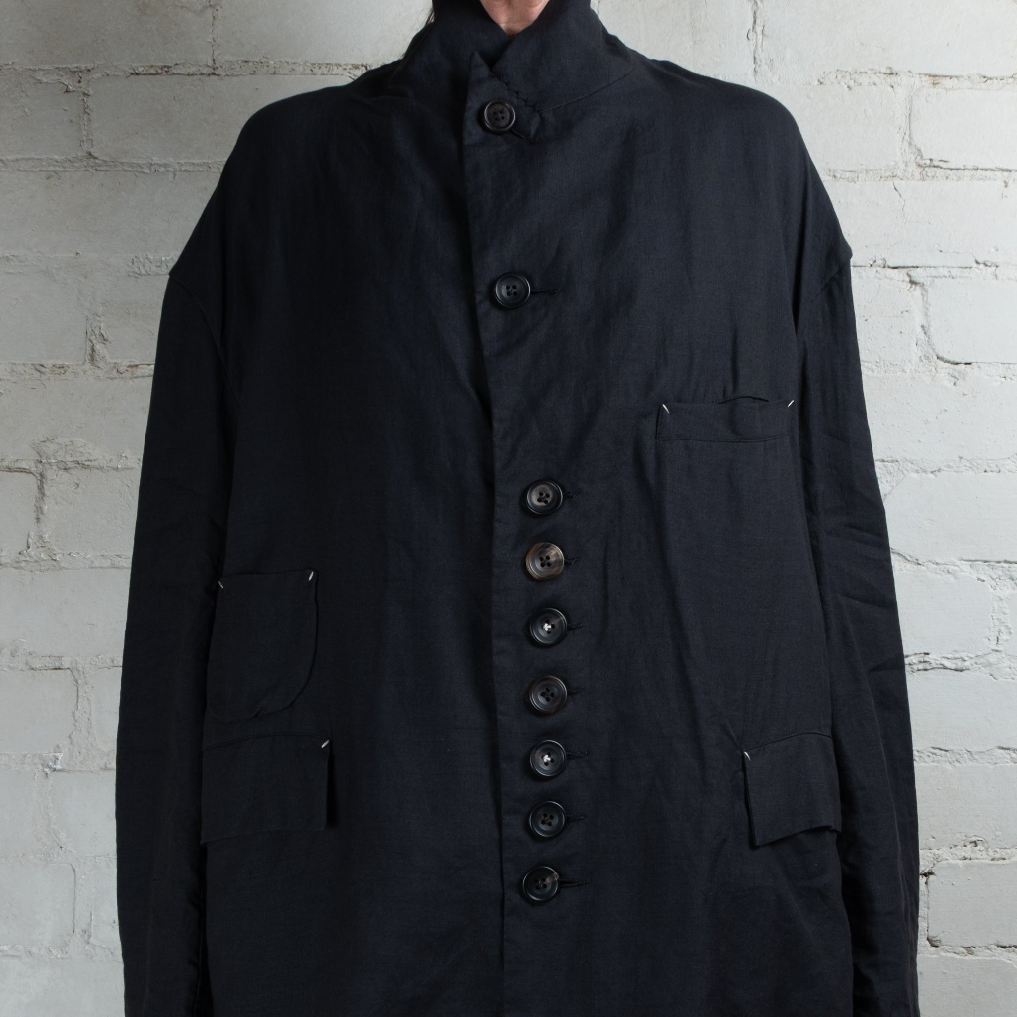 Hallelujah Black #3 Linen Veste 1930 Jacket