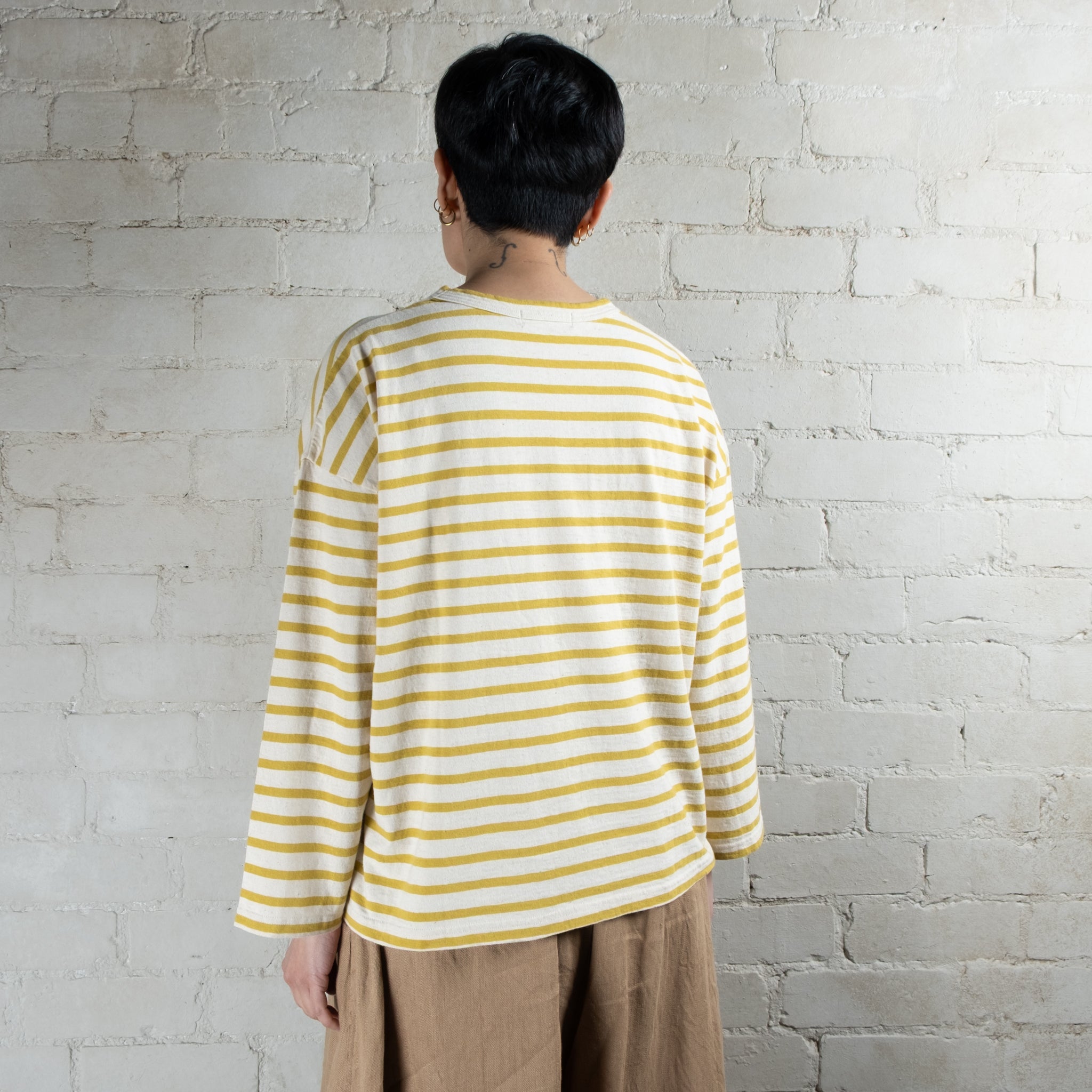 Ichi Antiquités Striped Cotton Pullover