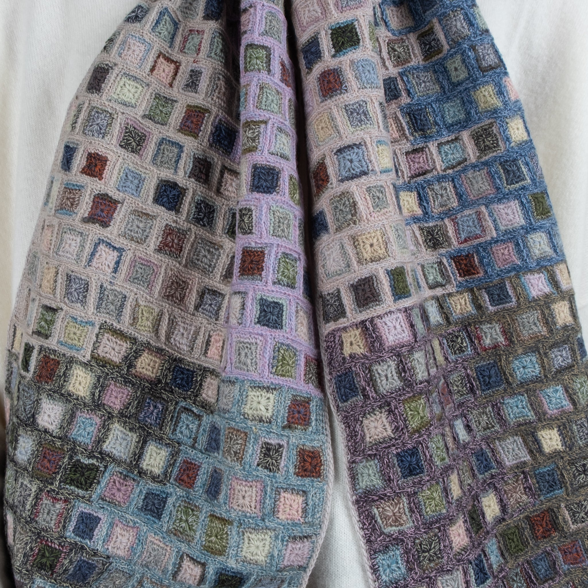 Sophie Digard Hand Crocheted Gui Large Wool Scarf