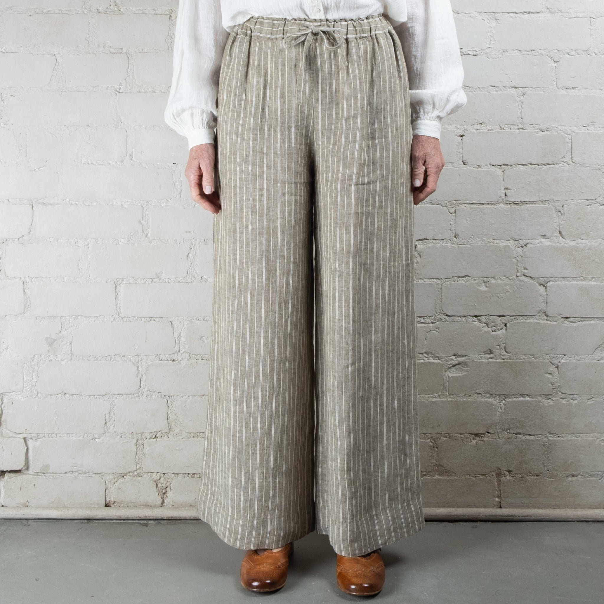 Violetta Stripe Grace Linen Pants