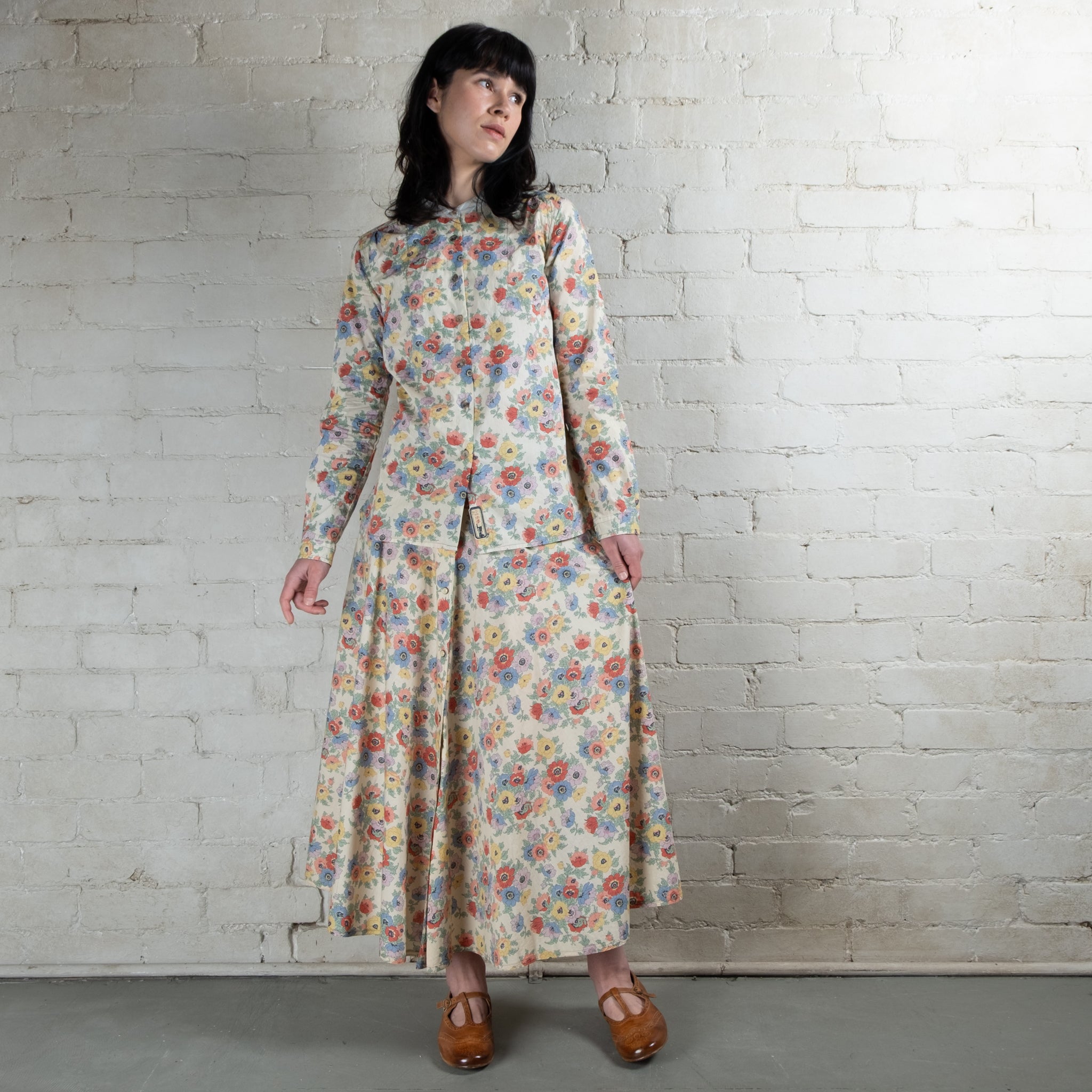 Scarti-Lab Cotton Floral Skirt