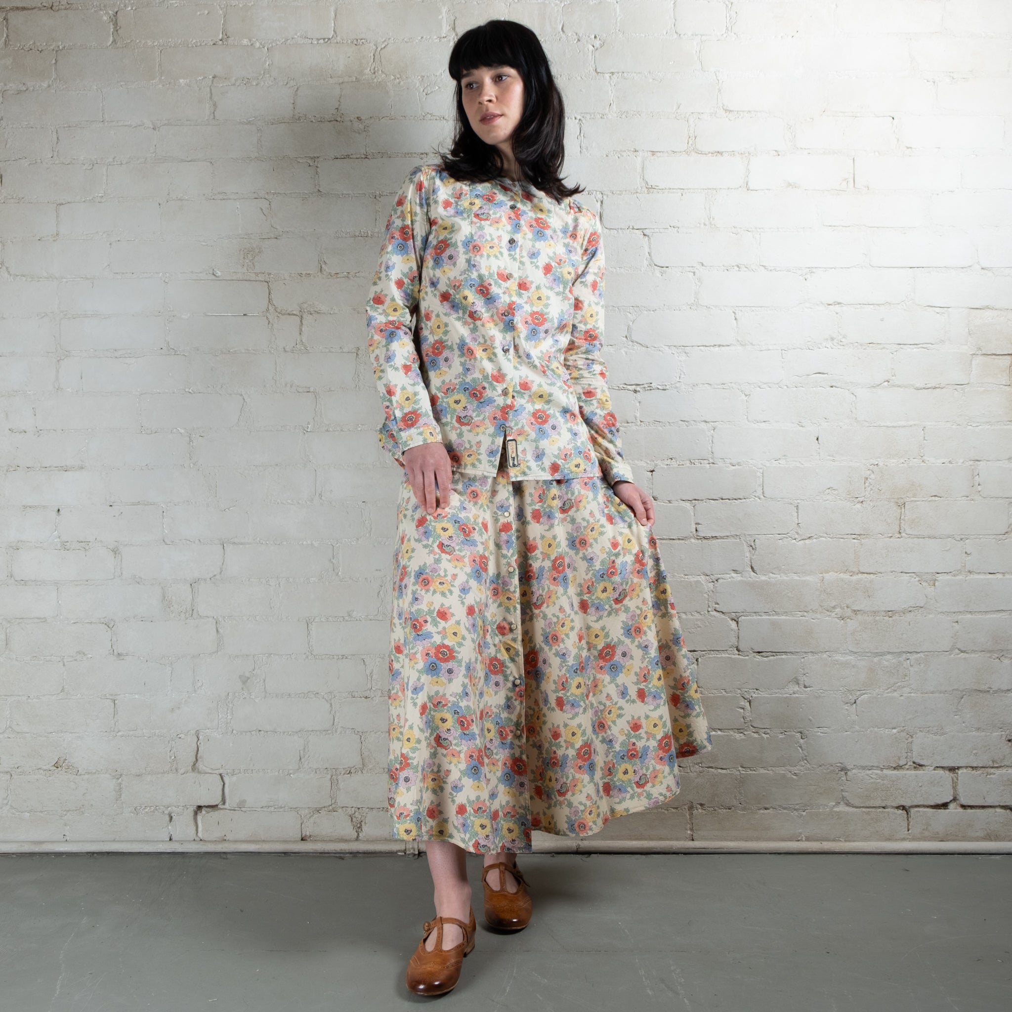 Scarti-Lab Cotton Floral Skirt